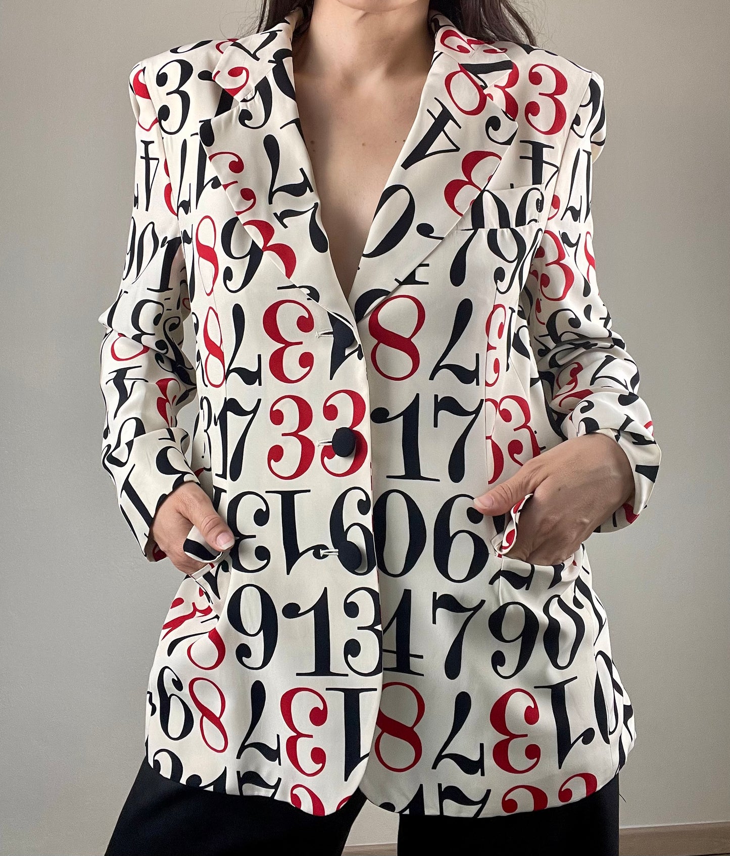 Moschino Cheap and Chic numbers jacket