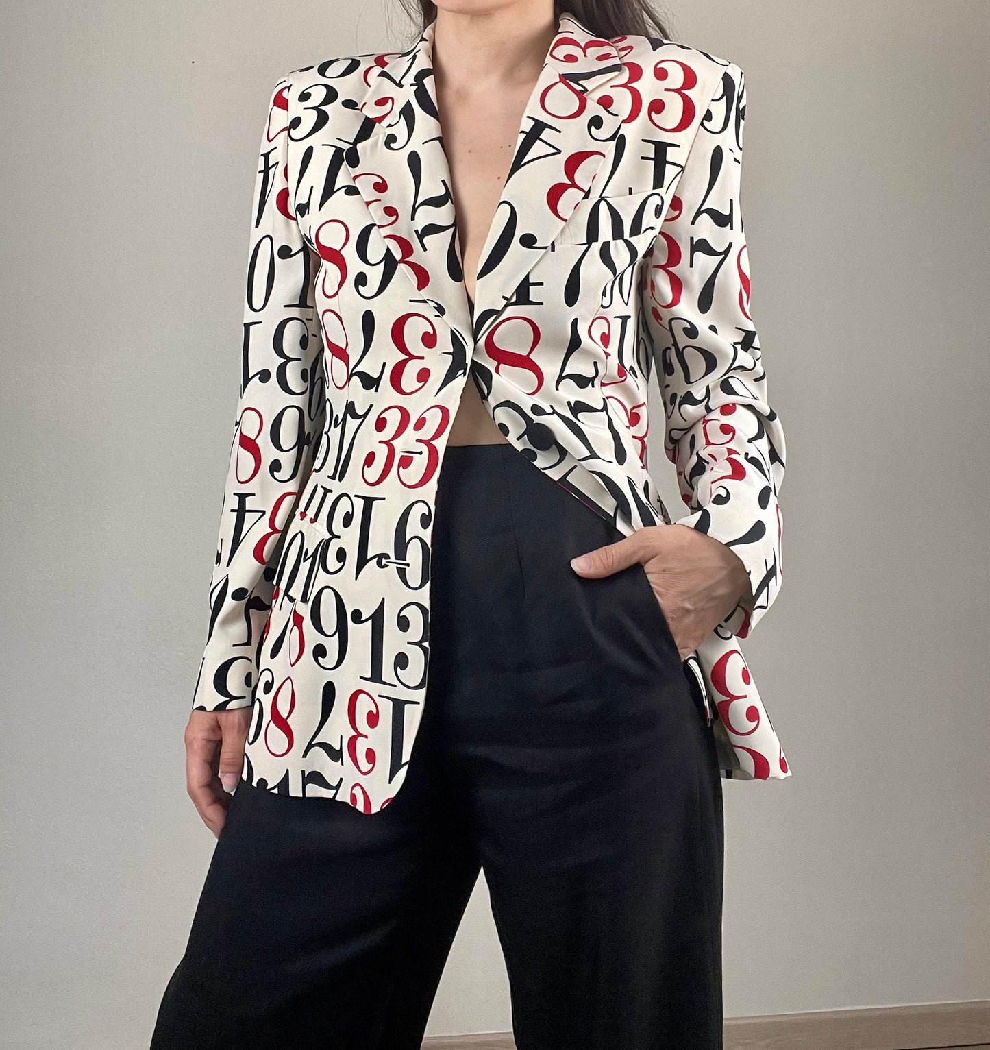 Moschino Cheap and Chic numbers jacket