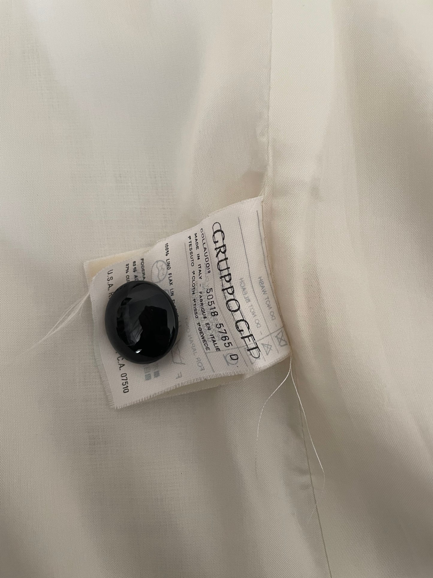 Valentino off white linen blazer jacket