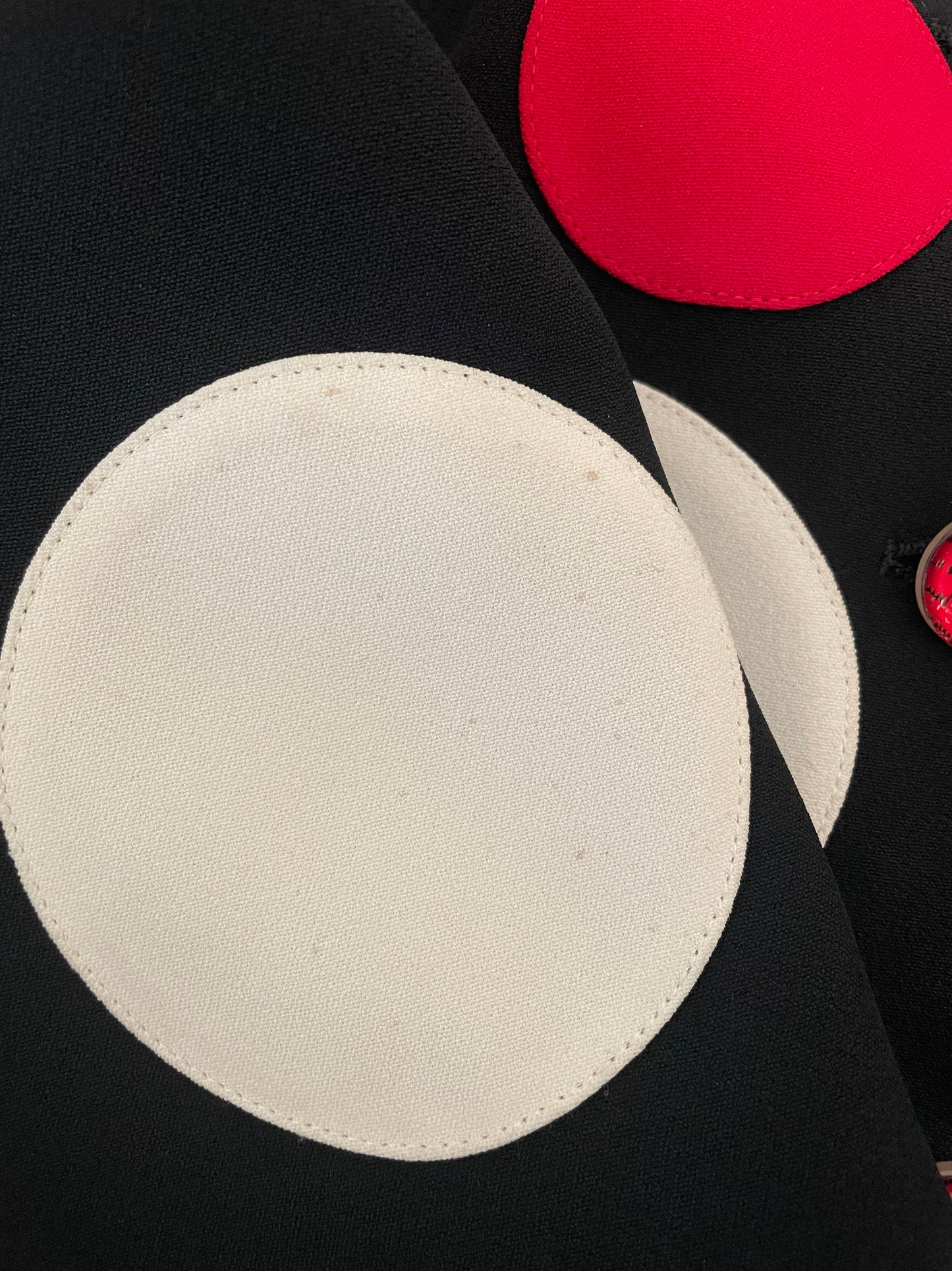 Moschino The Nanny Fran Fine circle polka dot blazer jacket
