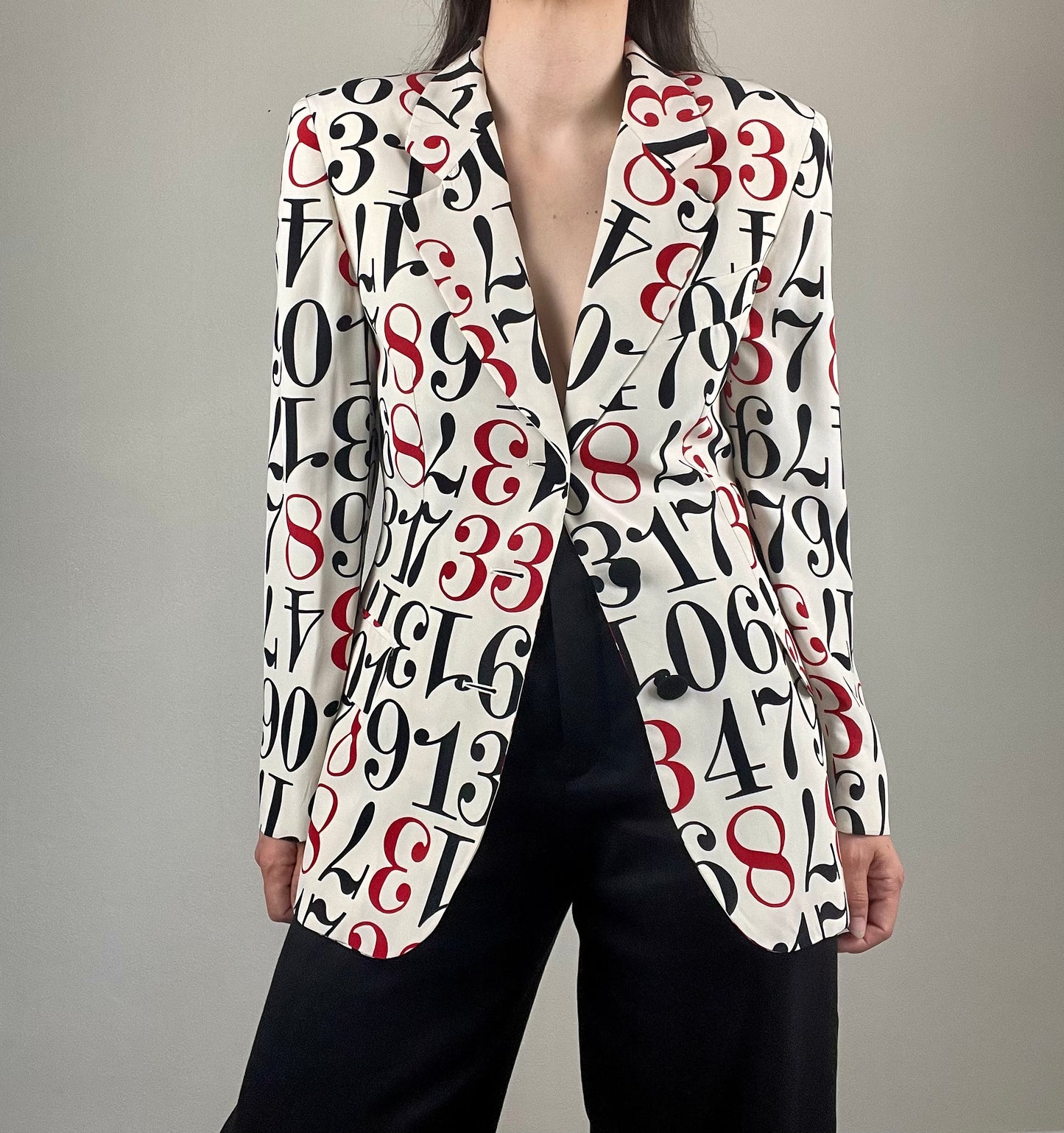 Moschino Cheap and Chic numbers jacket