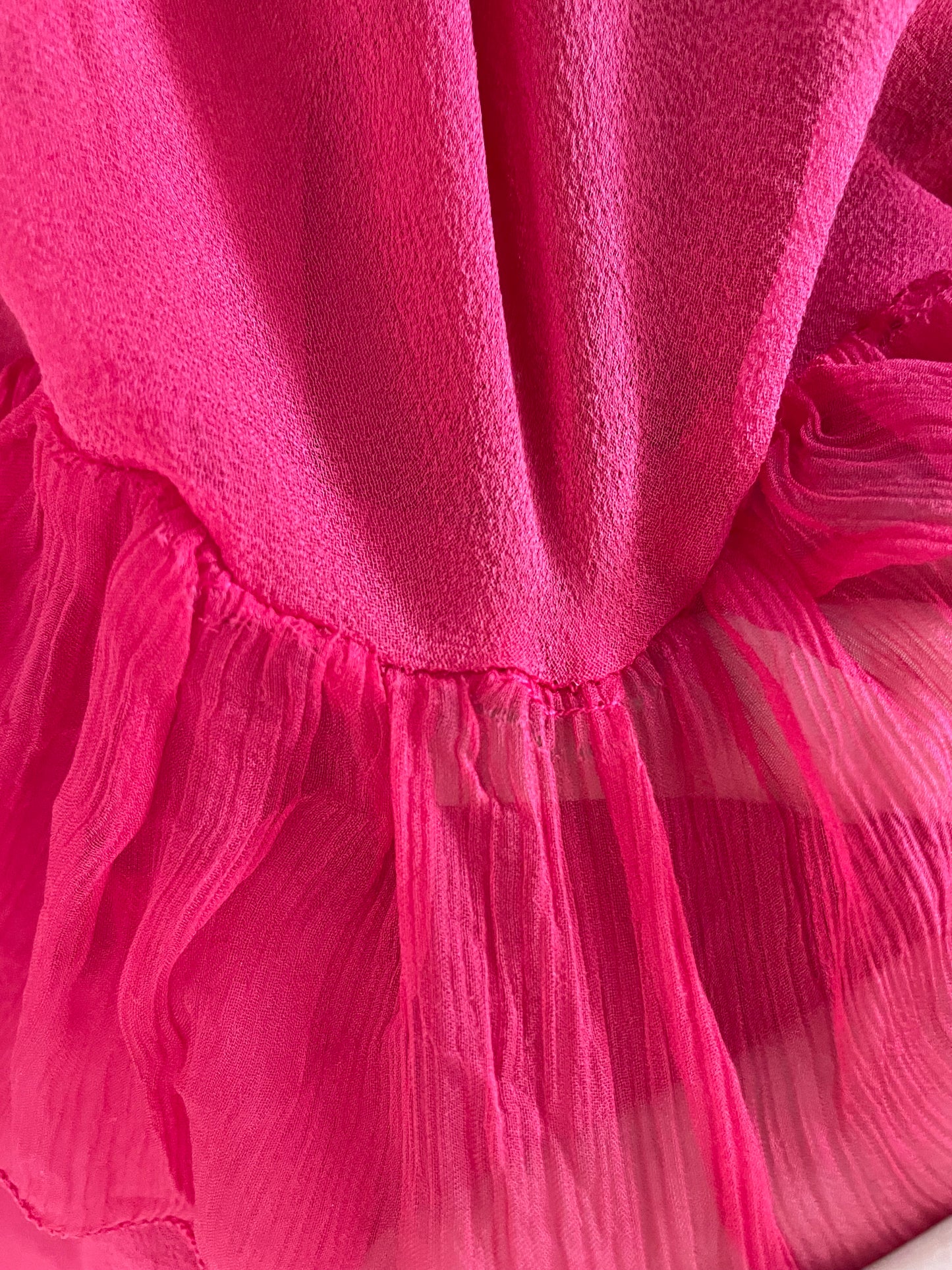 Gianfranco Ferré hot pink silk dress