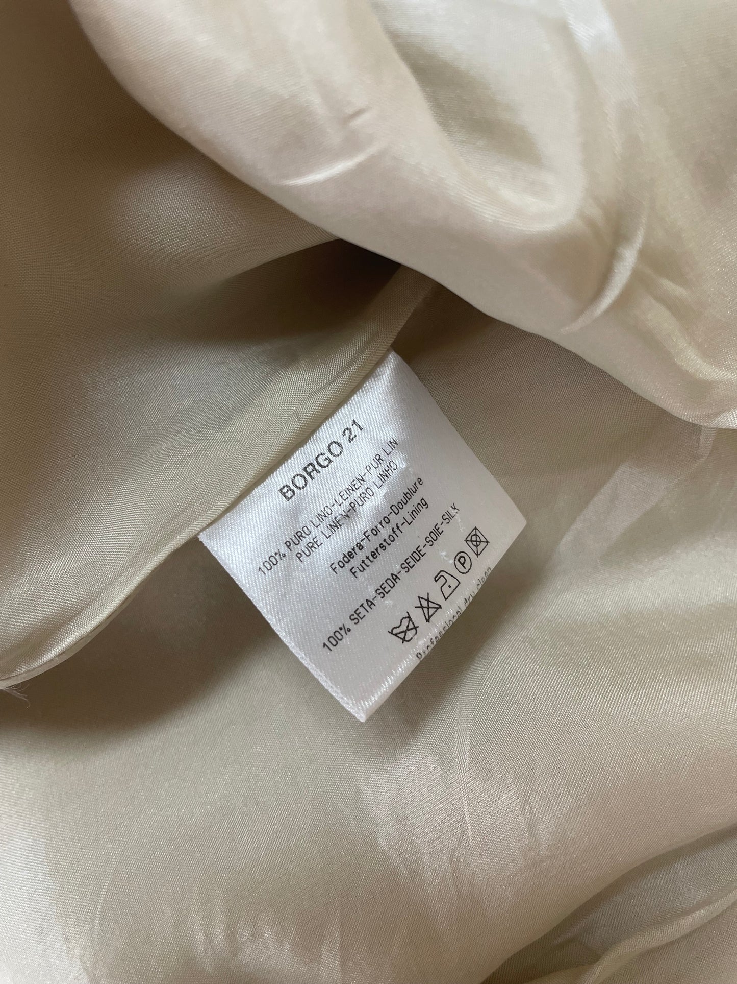 Giorgio Armani linen cropped jacket