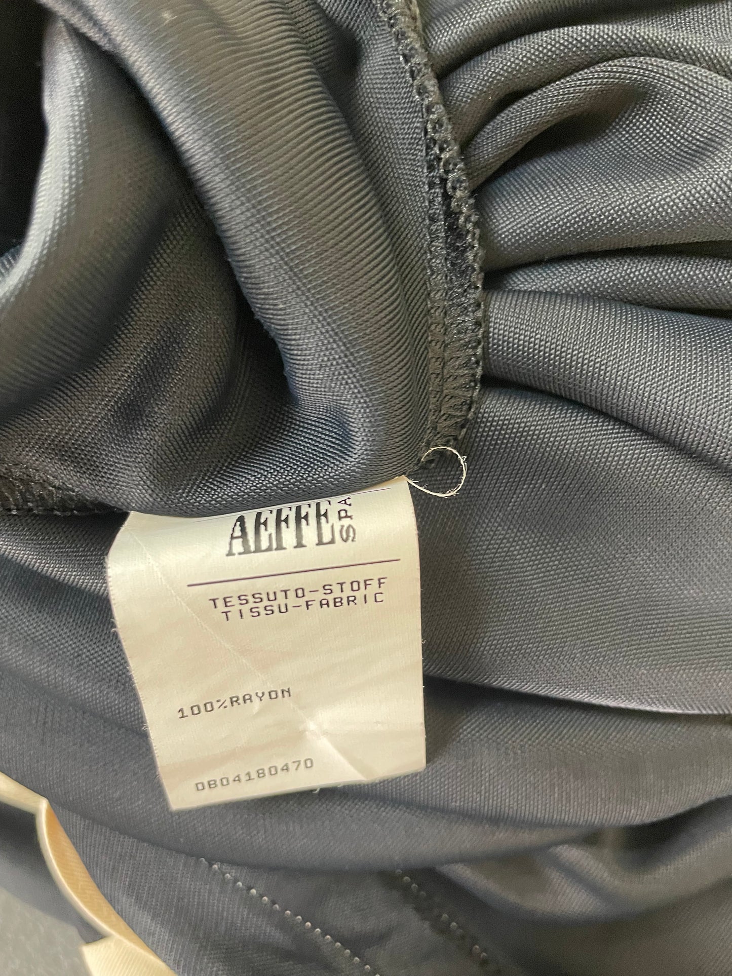 Moschino Couture Repetita Juvant Spring 1994 collection tiered dress