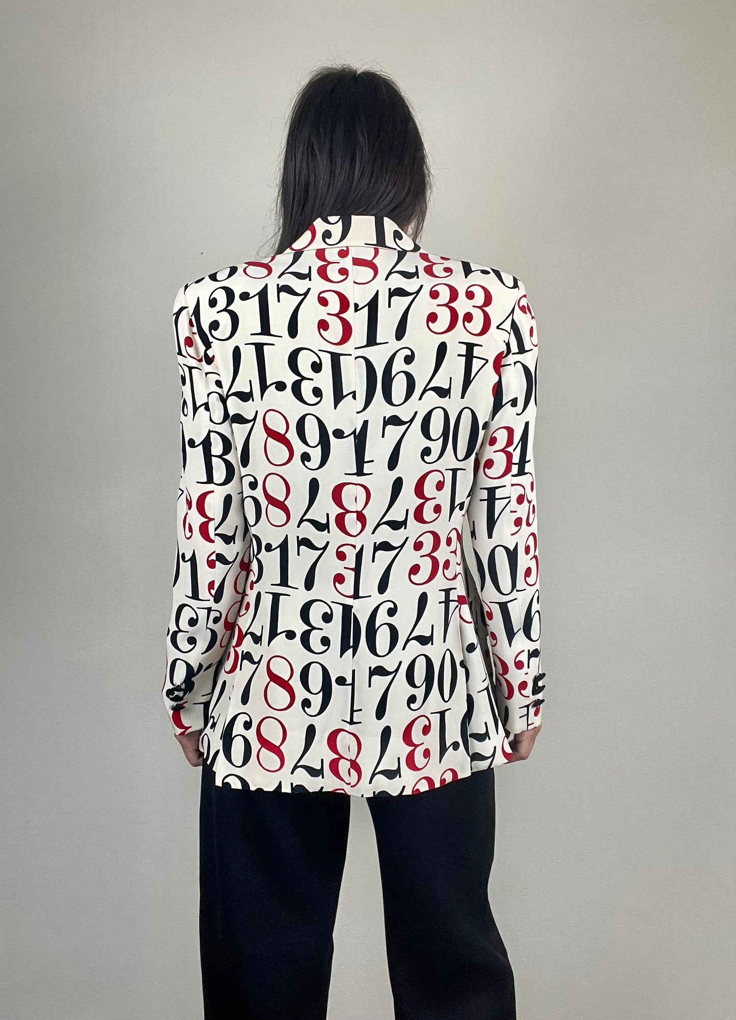 Moschino Cheap and Chic numbers jacket