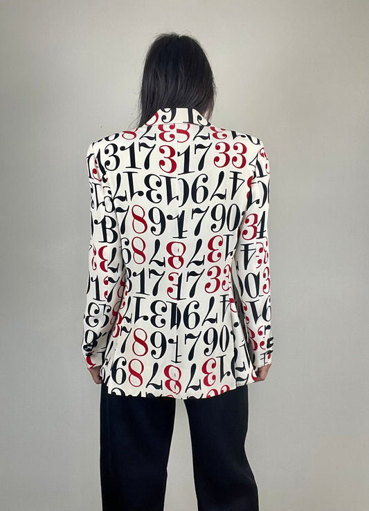 Moschino Cheap and Chic numbers jacket