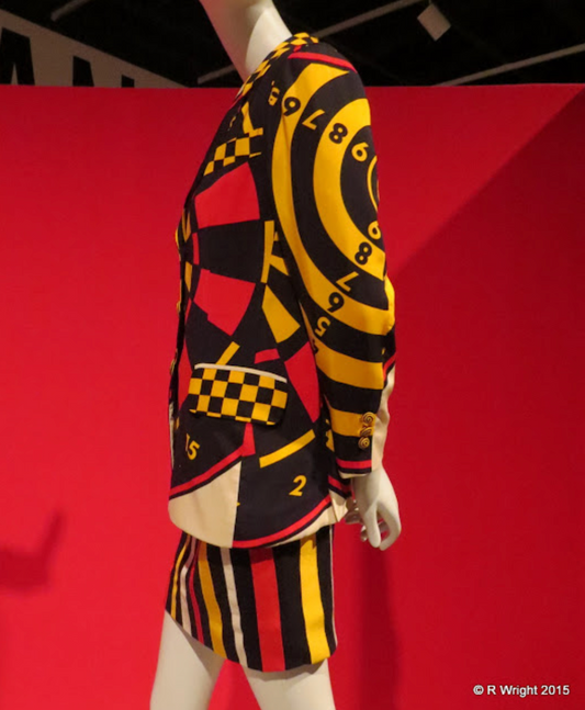 Moschino Cheap and Chic dart board blazer jacket