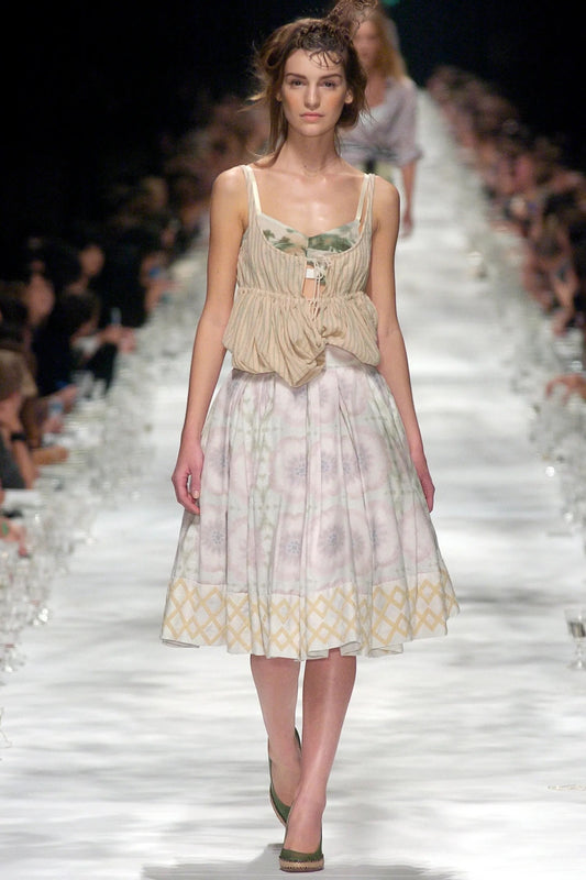 Dries Van Noten SS 2005 chiffon babydoll top