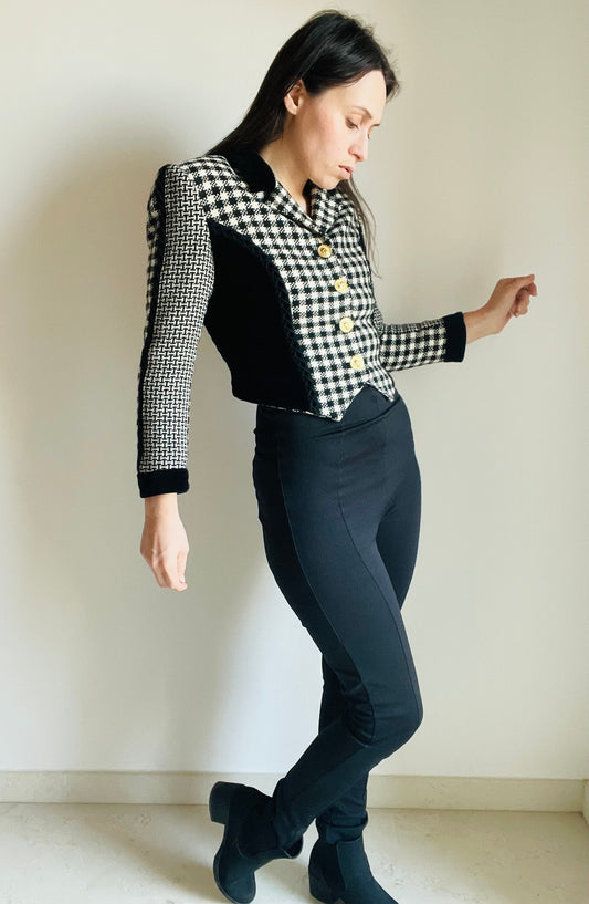 RESERVED for Christina do not buy - Versus Gianni Versace check tweed jacket