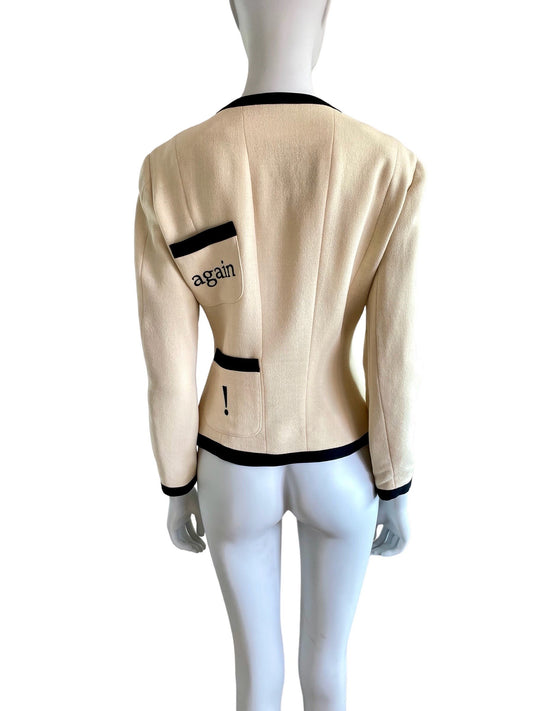 Moschino Cheap and Chic Let's twist again! blazer jacket
