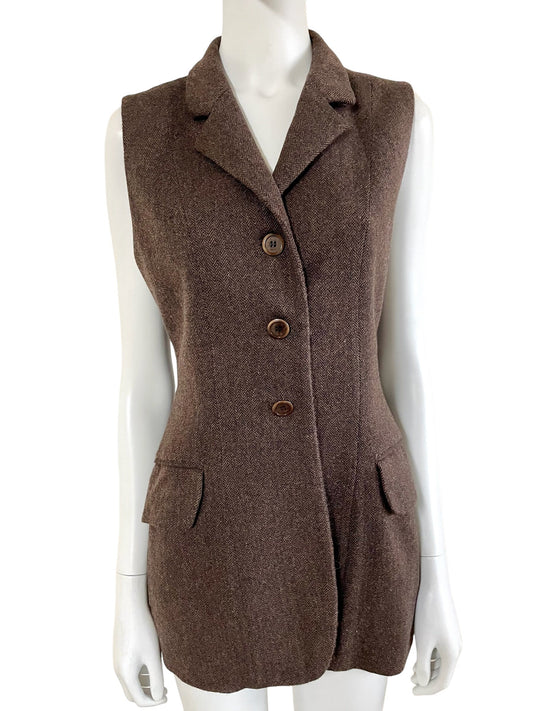 Moschino Couture chevron long waistcoat