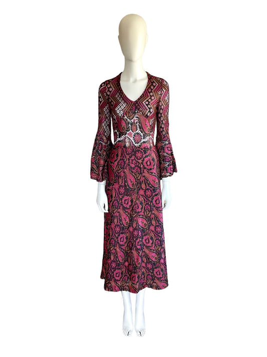 Gudule lace see-through gown