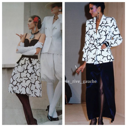 Yves Saint Laurent Rive Gauche Spring Summer 1980 corset dress