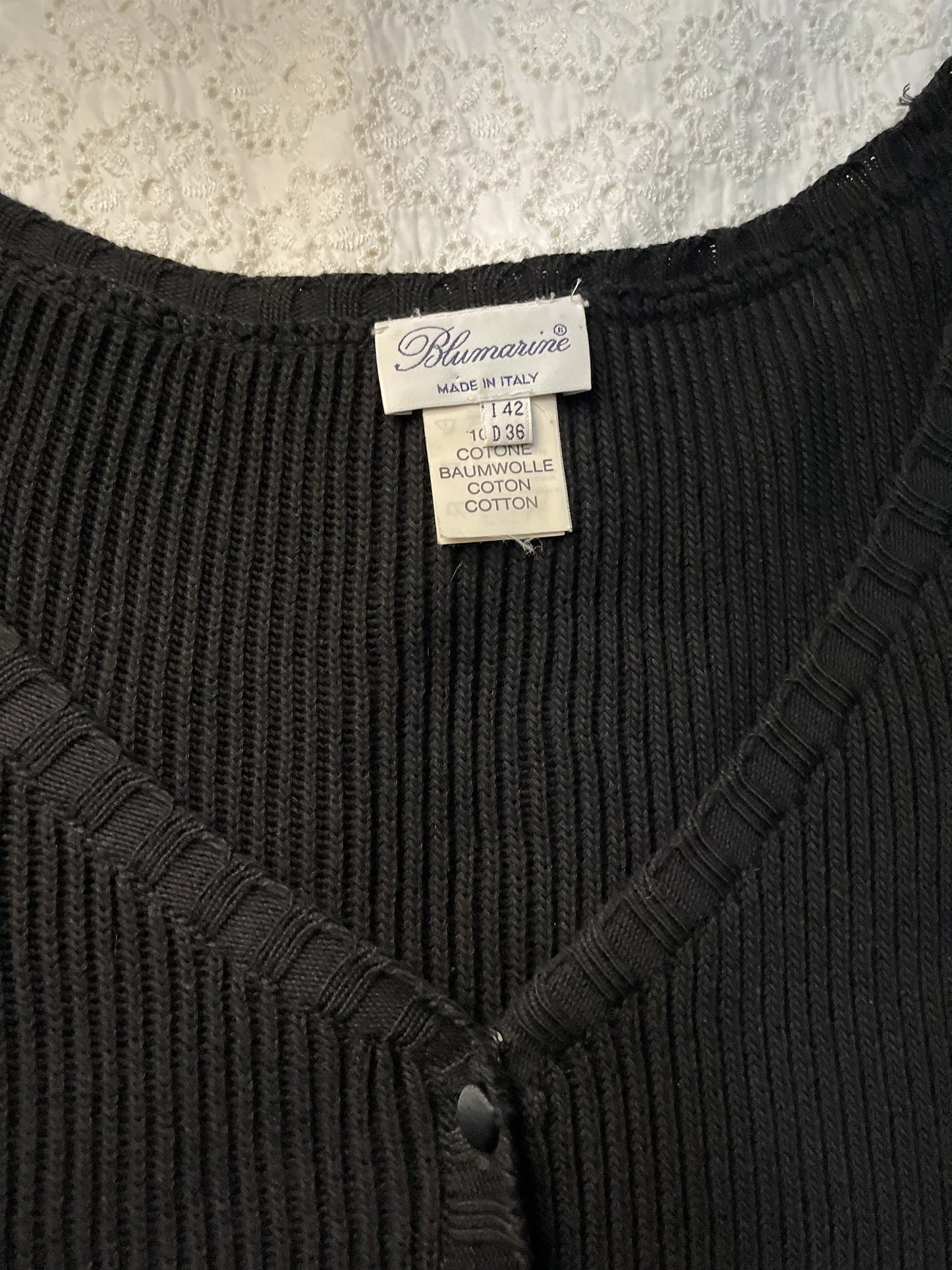 Blumarine Spring Summer 1994 knitted pleated mini dress