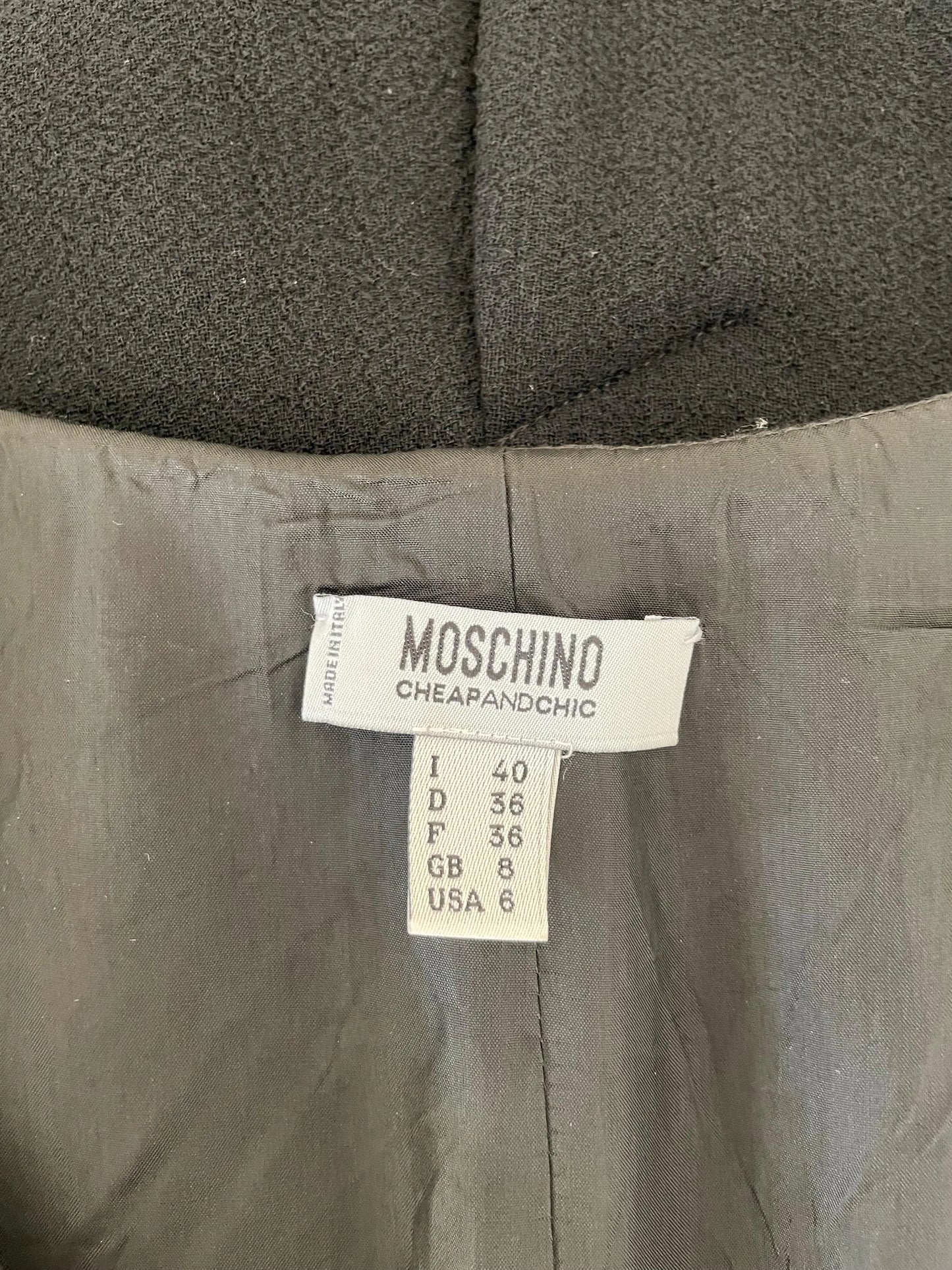 Moschino Cheap and Chic Fall Winter 2001 embroidered dress