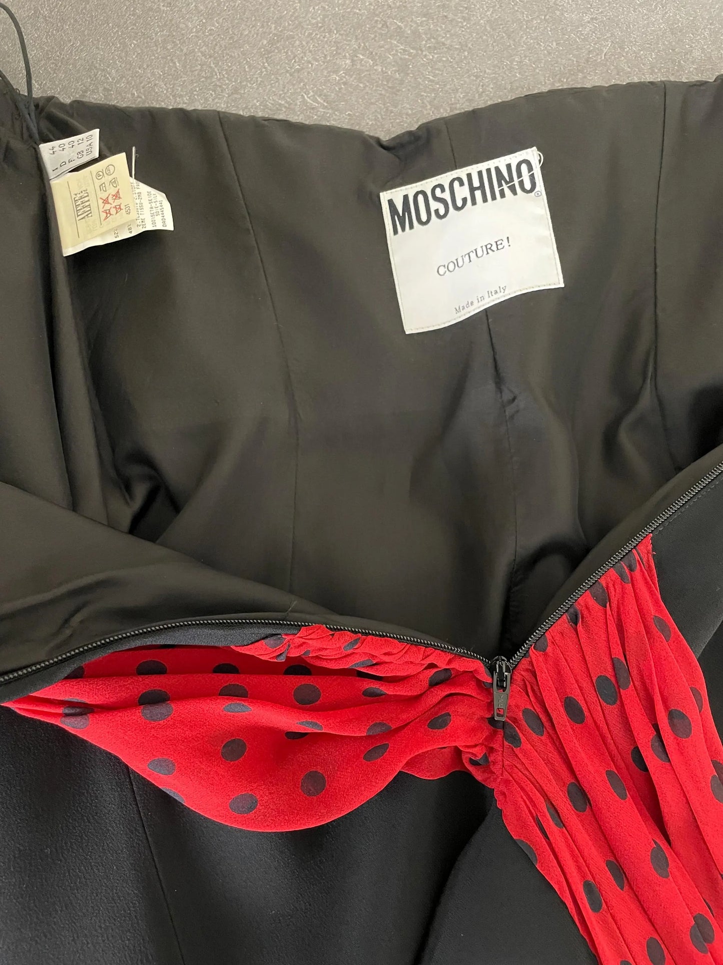 Moschino Couture Fall Winter 1995 The Nanny Fran Fine corset mini dress