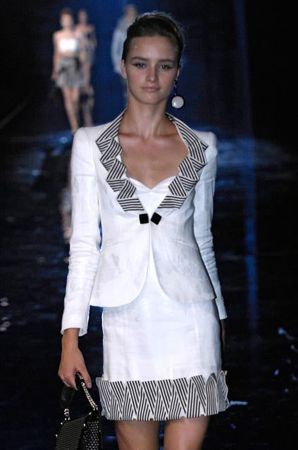 Emporio Armani Spring Summer 2007 linen mini dress