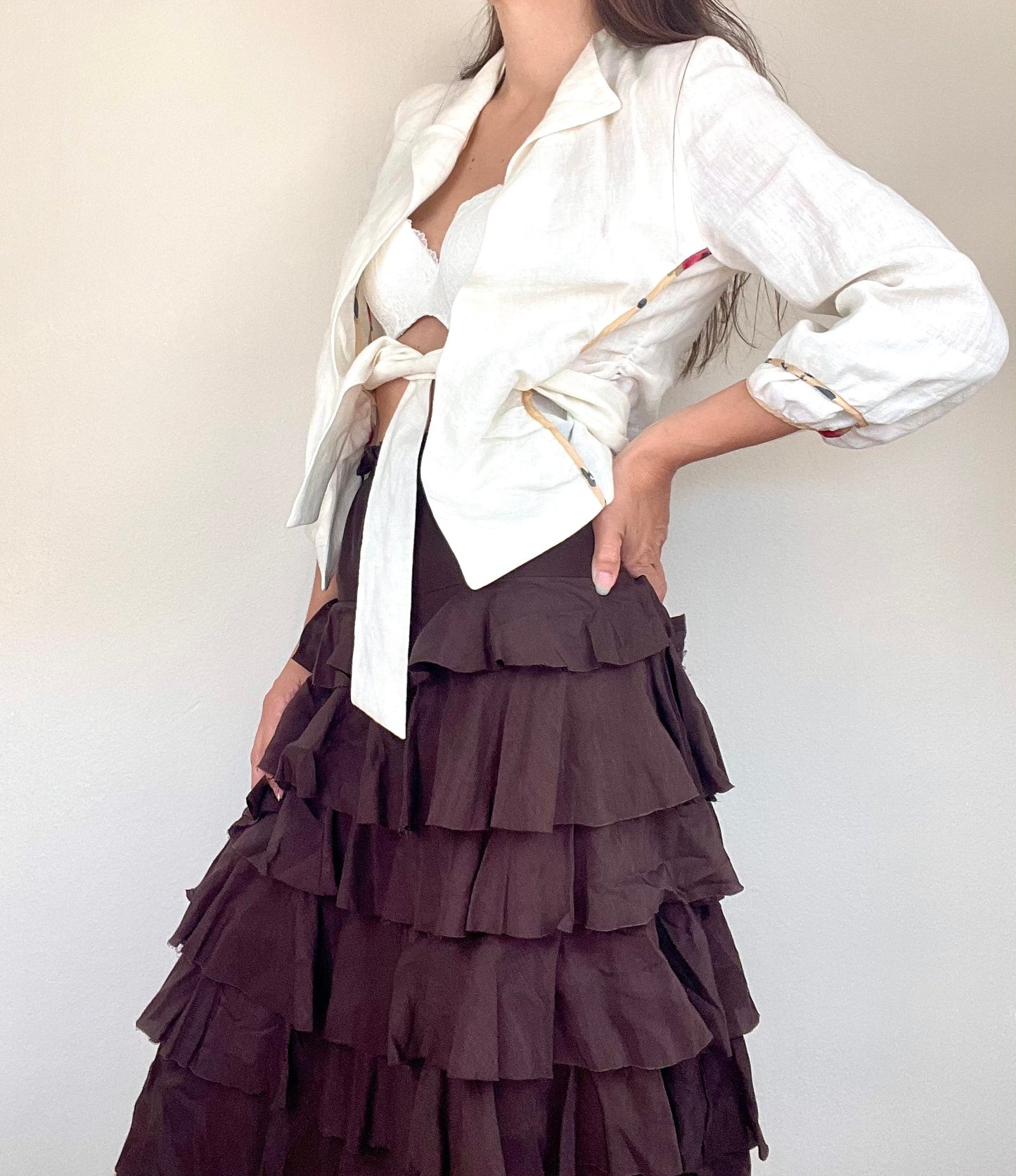 Marni Spring Summer 2003 cream linen jacket