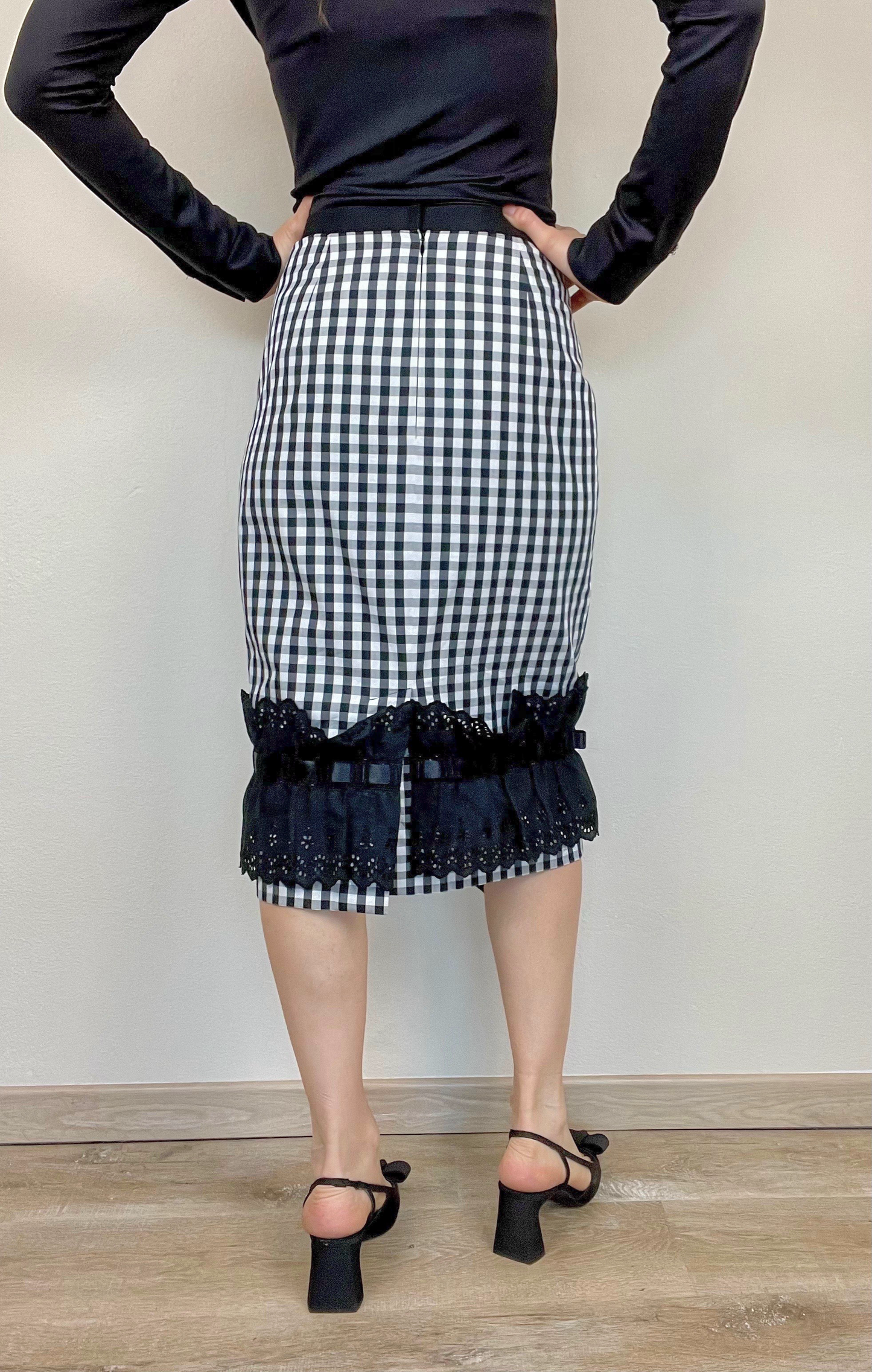 Dolce & Gabbana Spring Summer 2006 gingham skirt