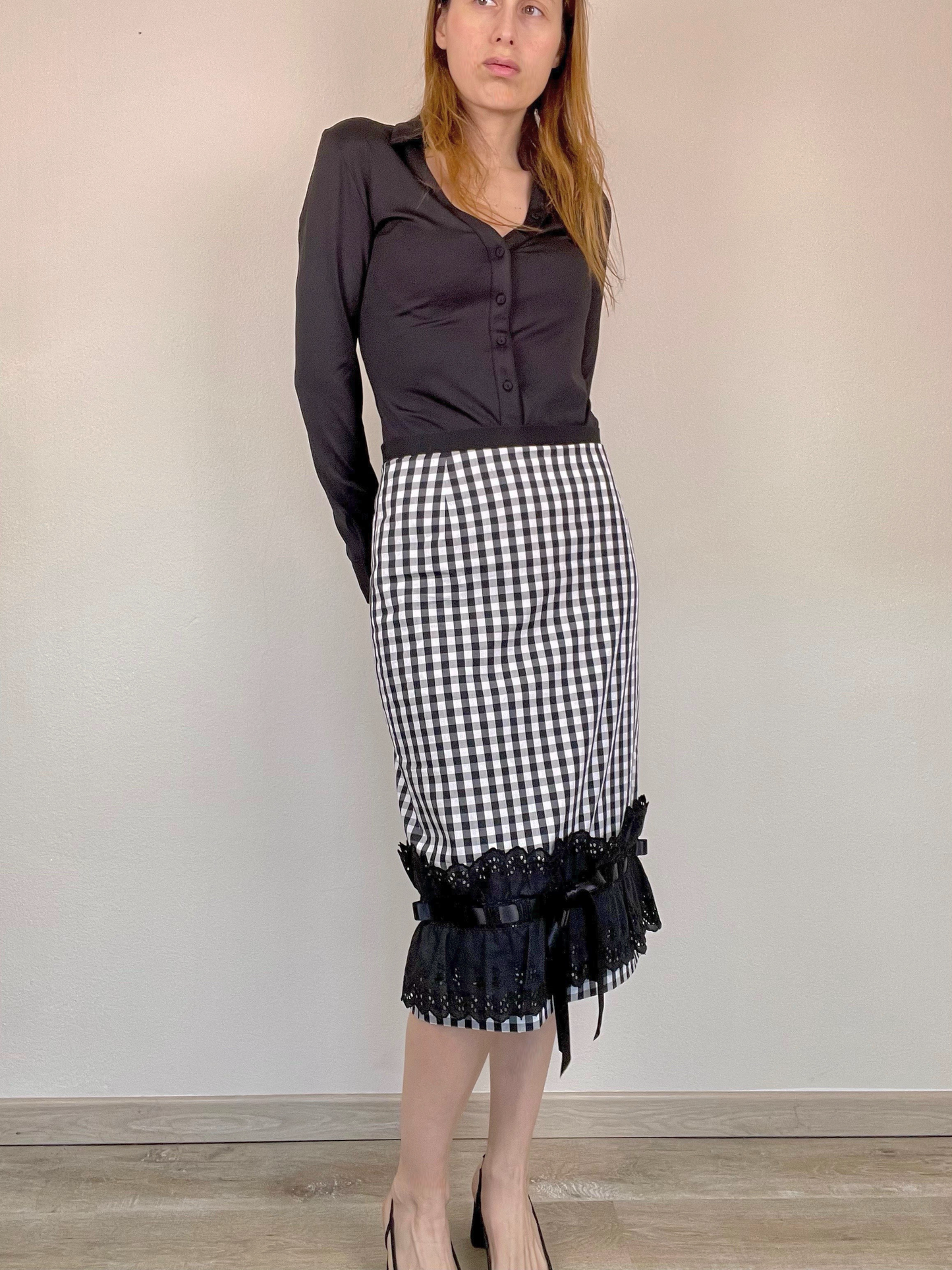 Dolce & Gabbana Spring Summer 2006 gingham skirt