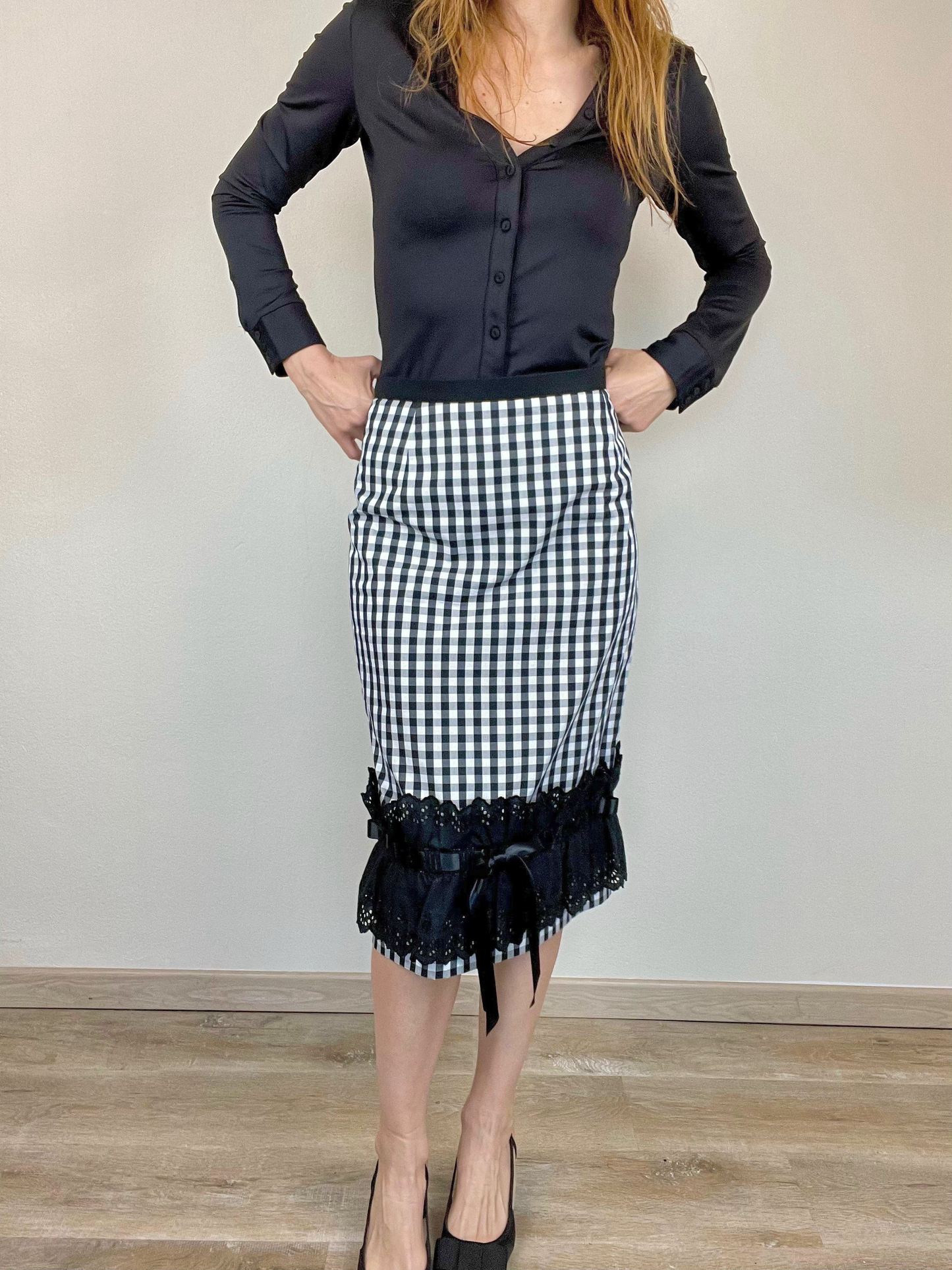 Dolce & Gabbana Spring Summer 2006 gingham skirt