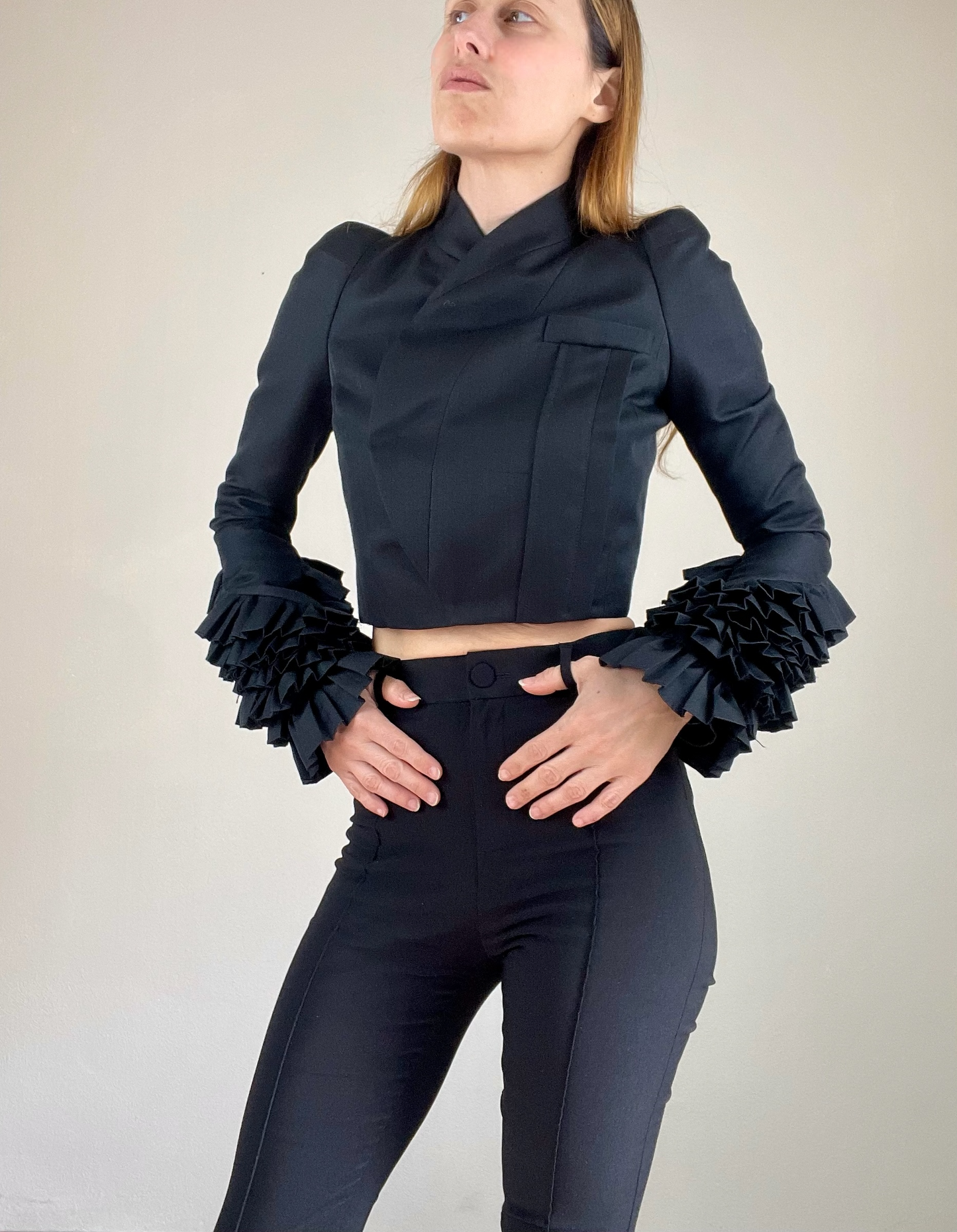 Givenchy Fall Winter 2008 black cropped jacket
