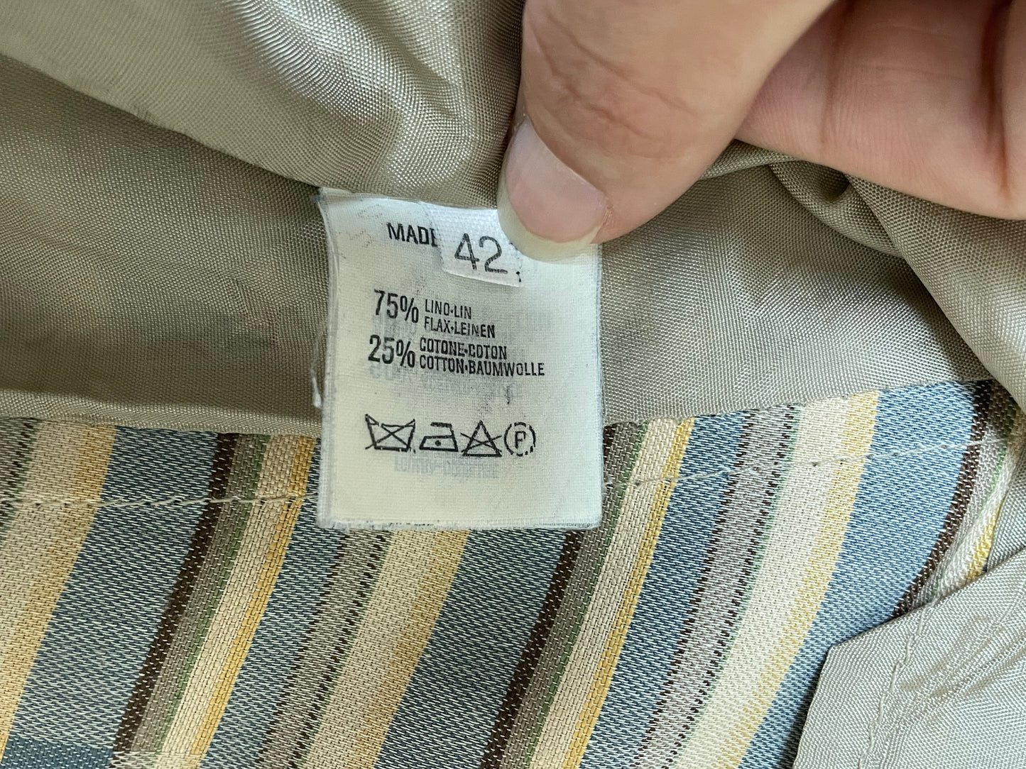 Emporio Armani Spring Summer 1994 linen jacket
