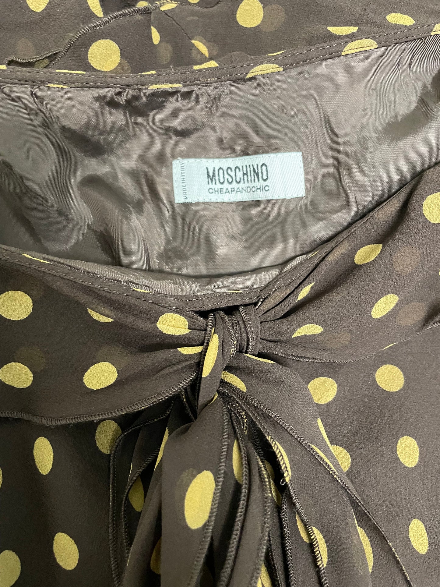 Moschino polka dot dress