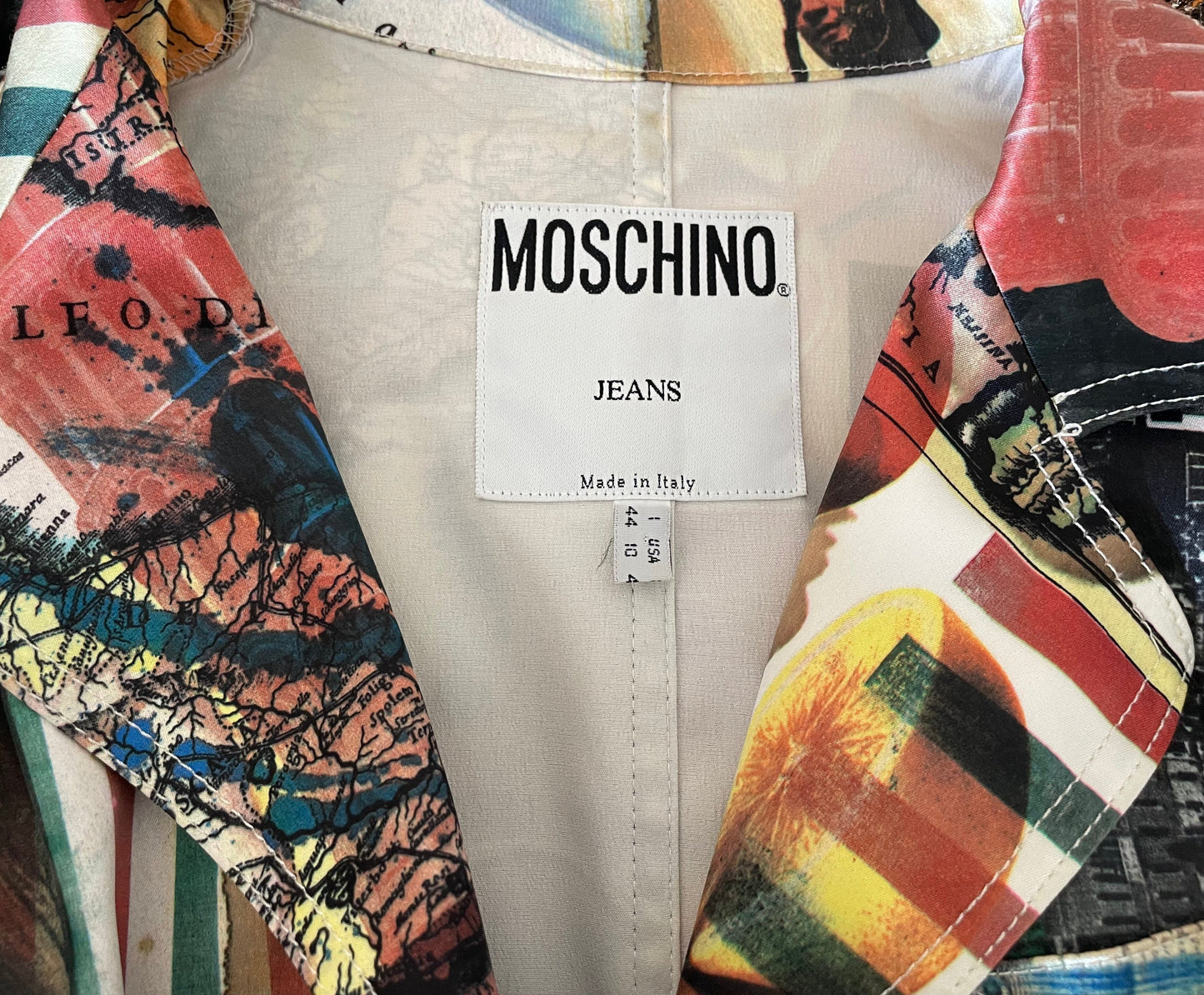 Moschino Jeans Italian tribute jacket