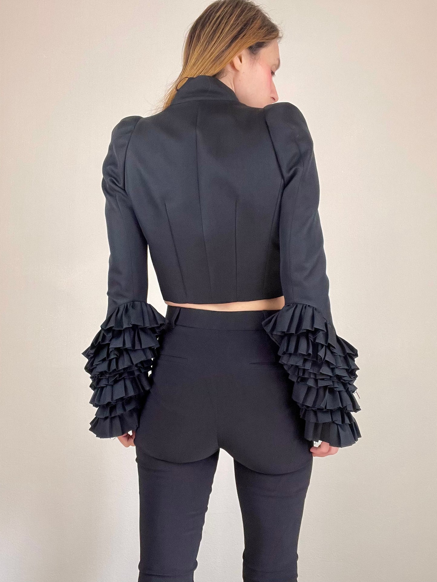 Givenchy Fall Winter 2008 black cropped jacket