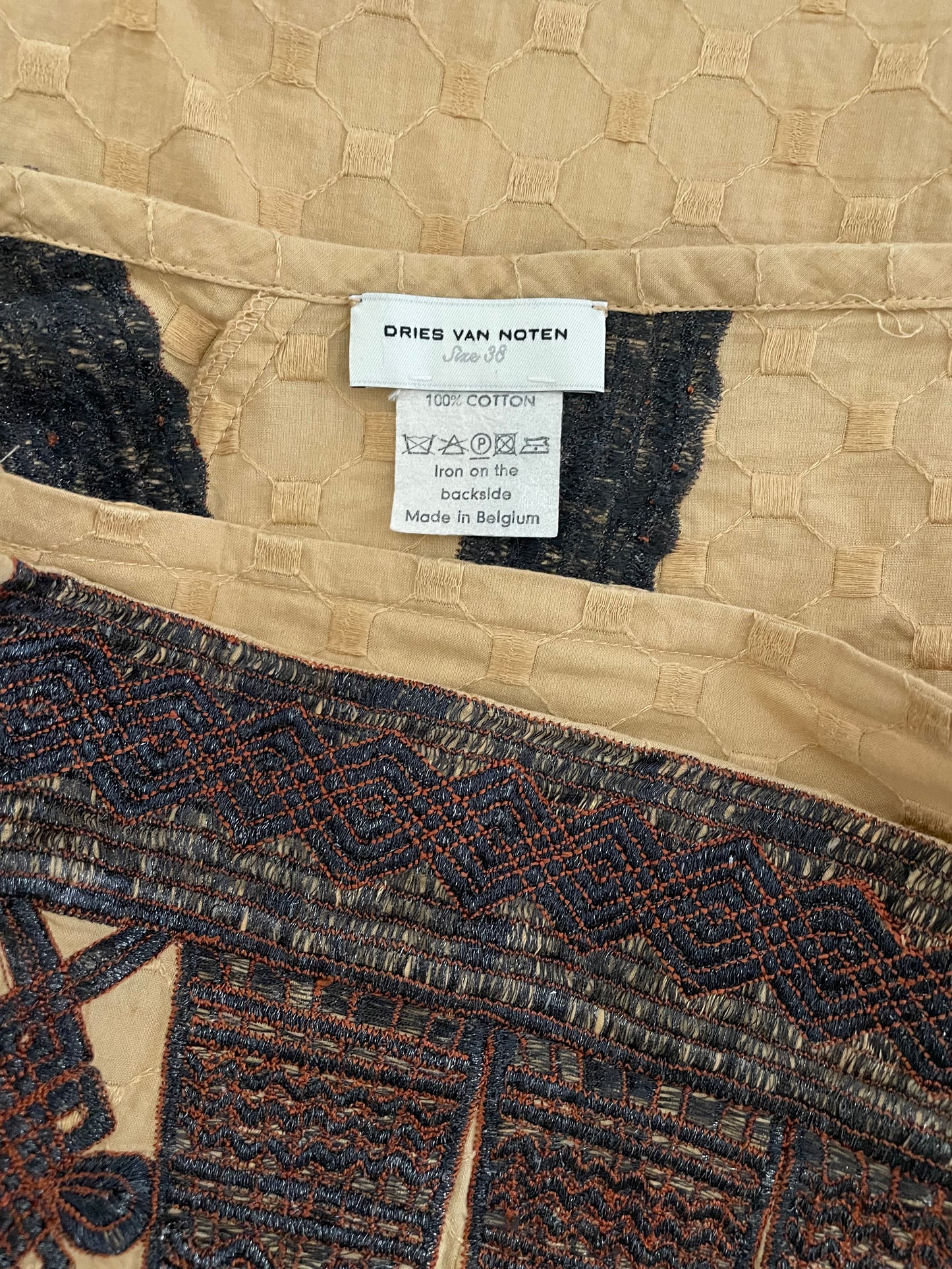 Dries Van Noten Spring Summer 2003 wrap asymmetrical skirt