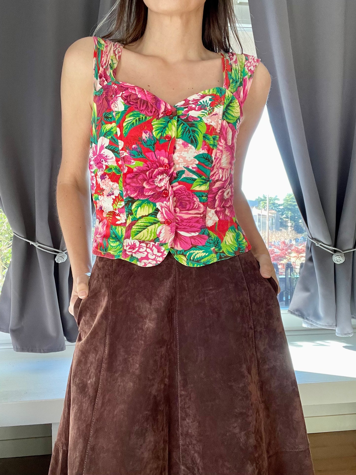 Kenzo floral corset