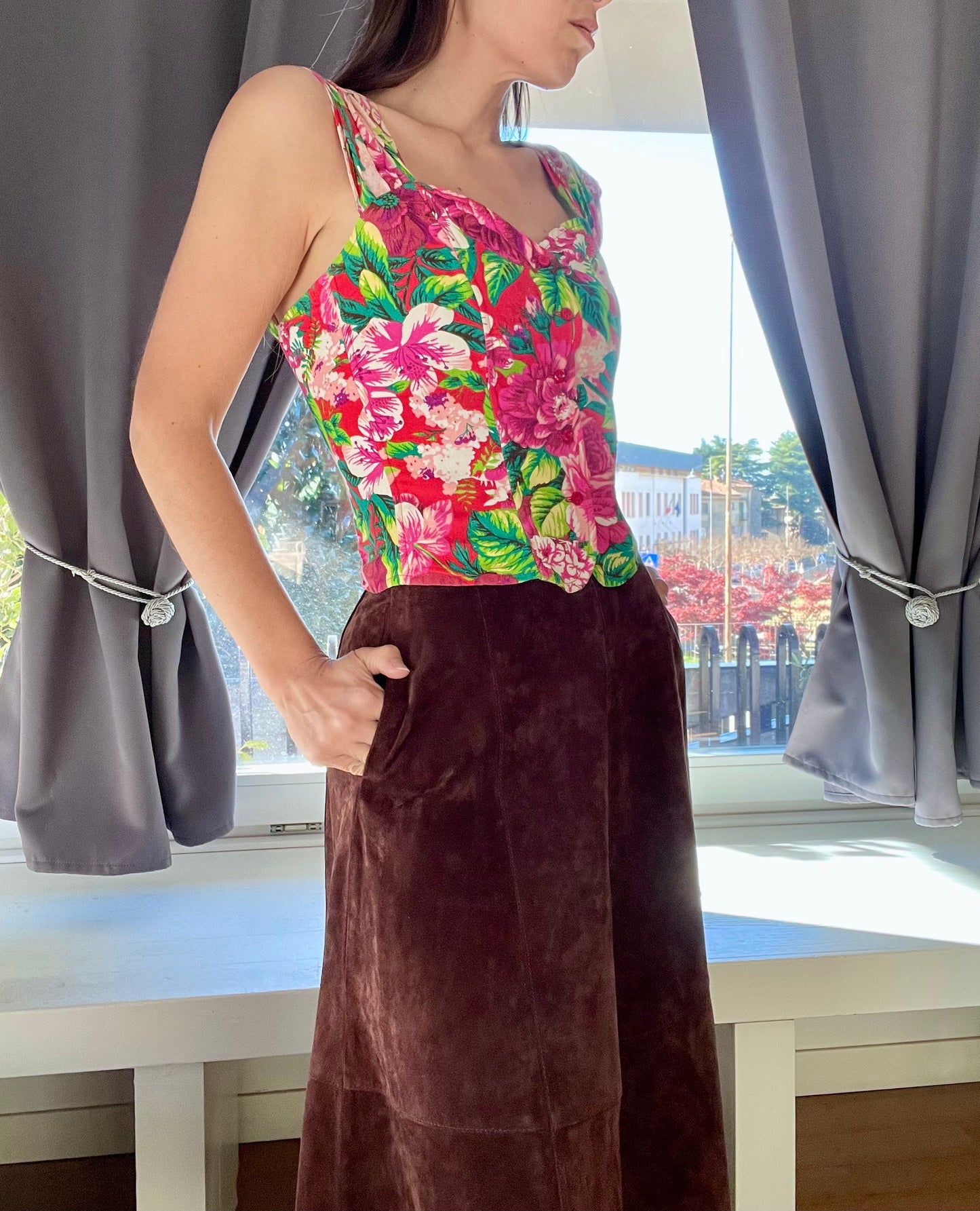 Kenzo floral corset