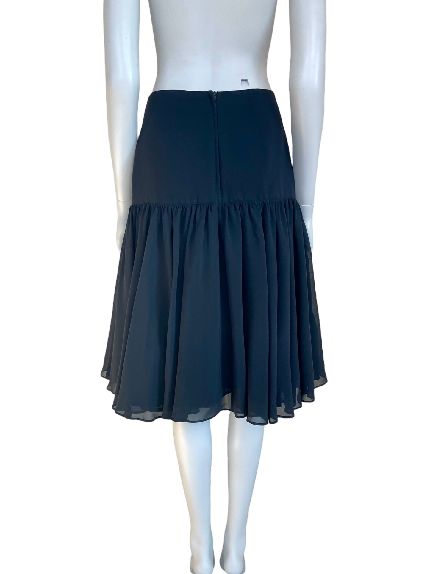 Blumarine silk pleated skirt