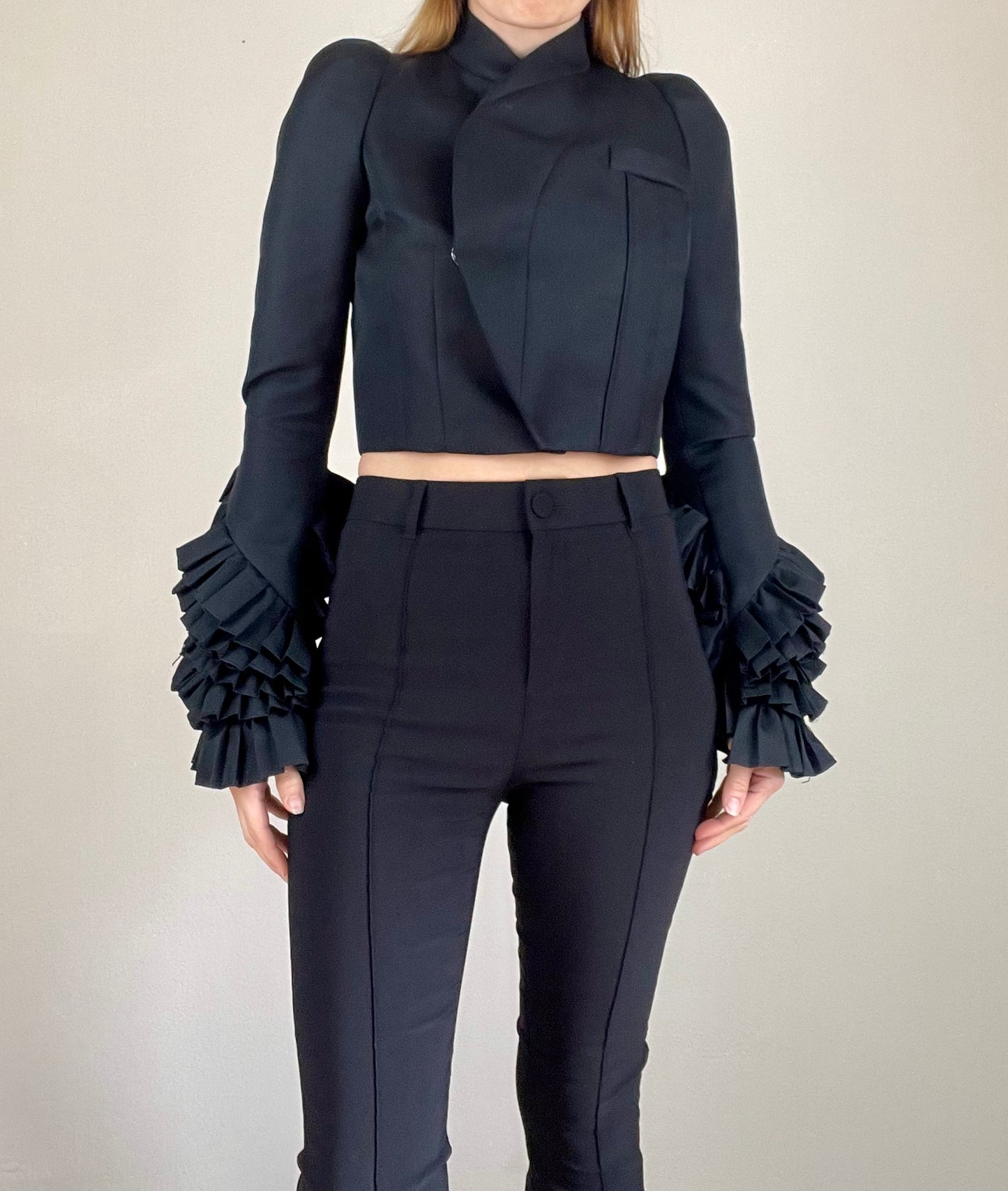 Givenchy Fall Winter 2008 black cropped jacket