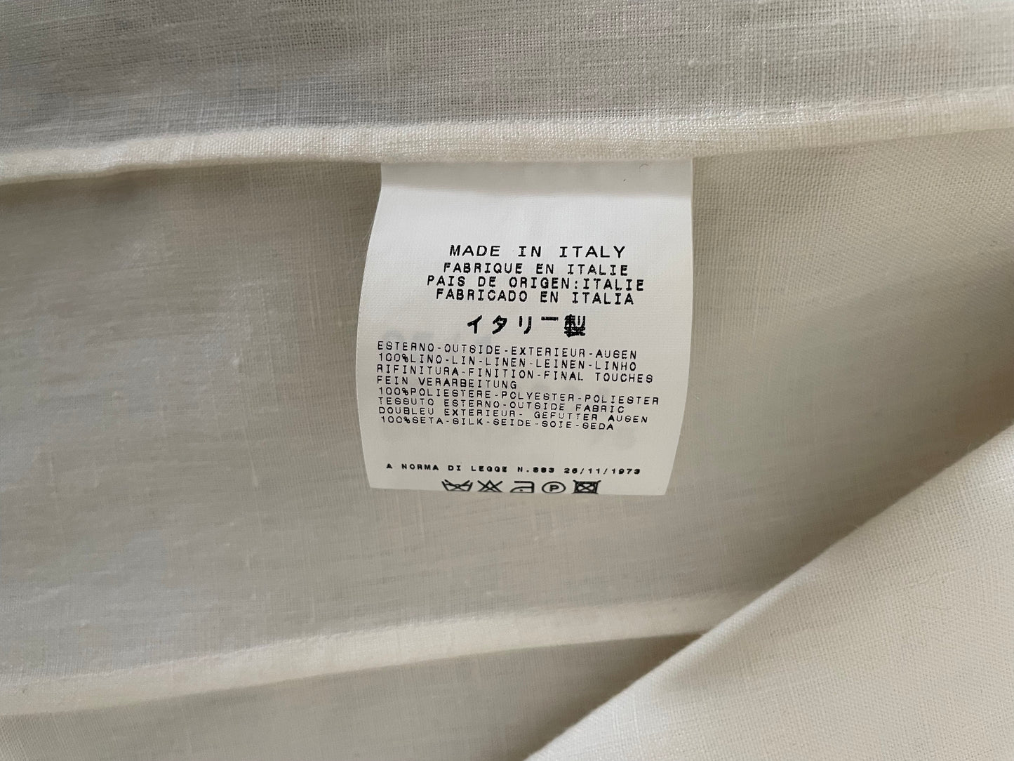Gianfranco Ferrè cream linen blazer jacket