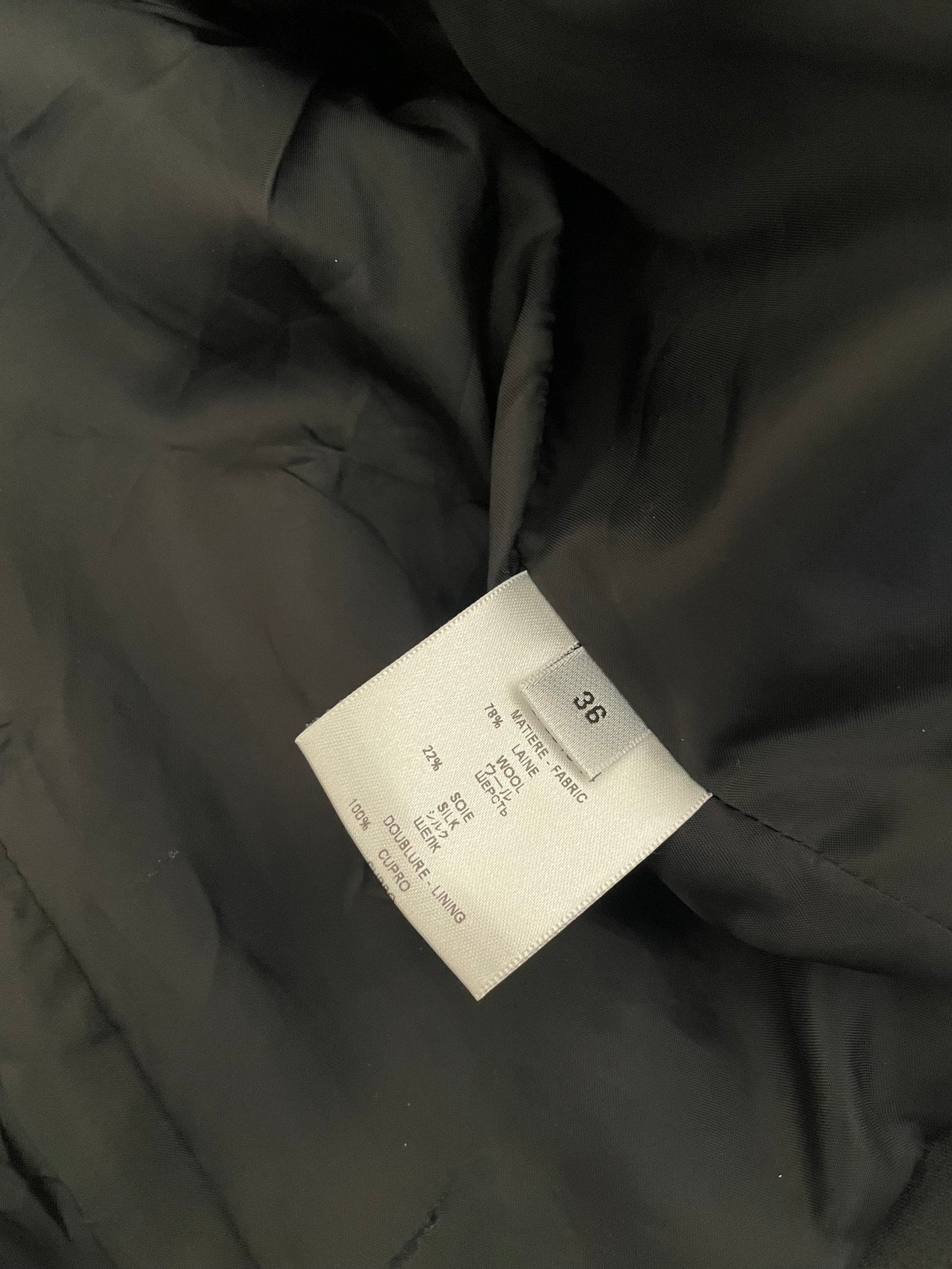 Givenchy Fall Winter 2008 black cropped jacket