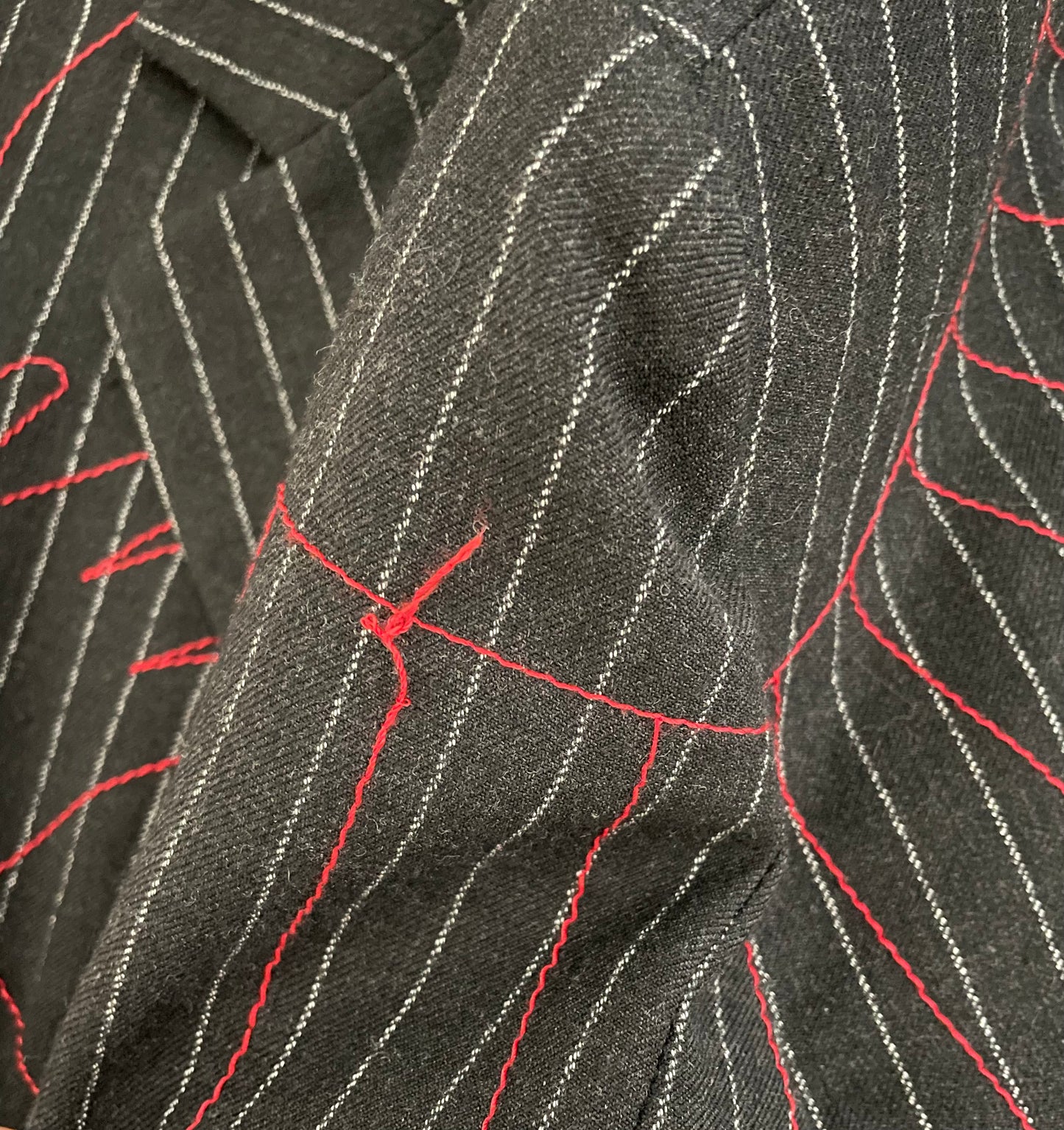 Moschino Cheap and Chic gray pinstripe blazer