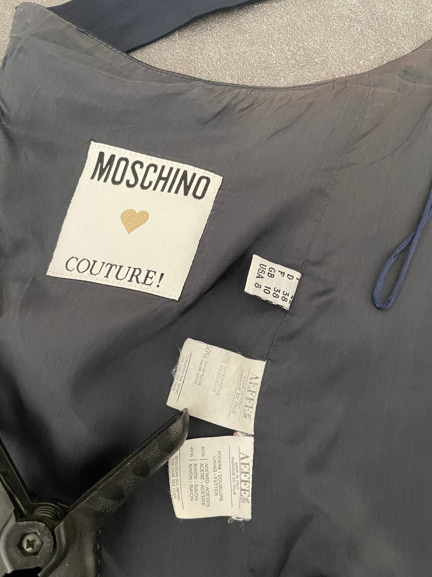 Moschino Couture Spring Summer 1989 apron dress