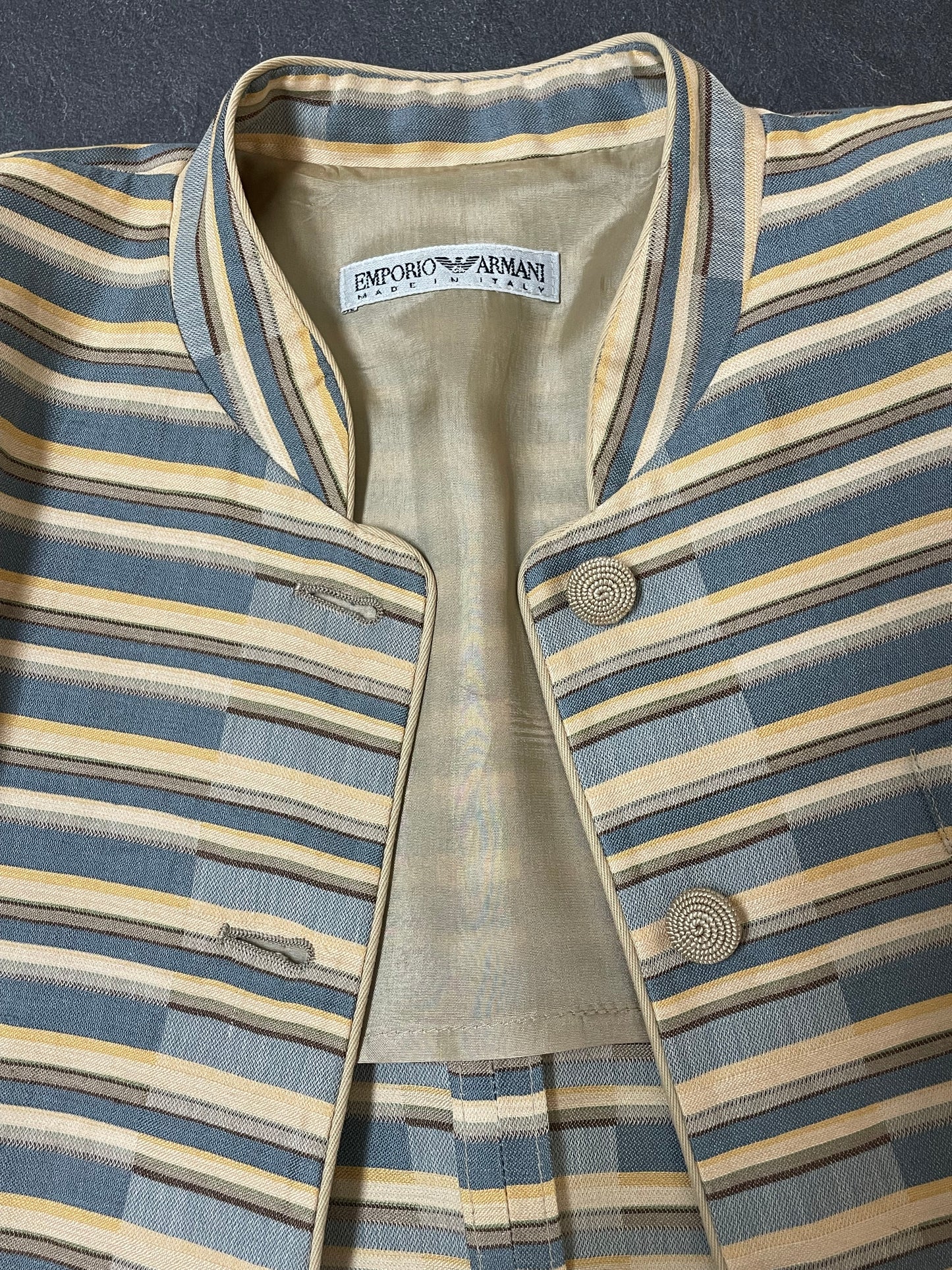 Emporio Armani Spring Summer 1994 linen jacket
