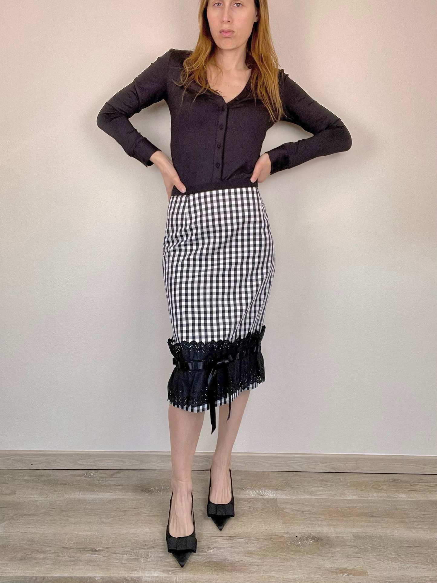 Dolce & Gabbana Spring Summer 2006 gingham skirt