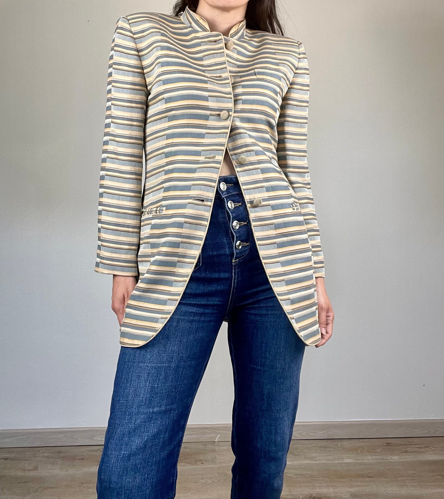 Emporio Armani Spring Summer 1994 linen jacket