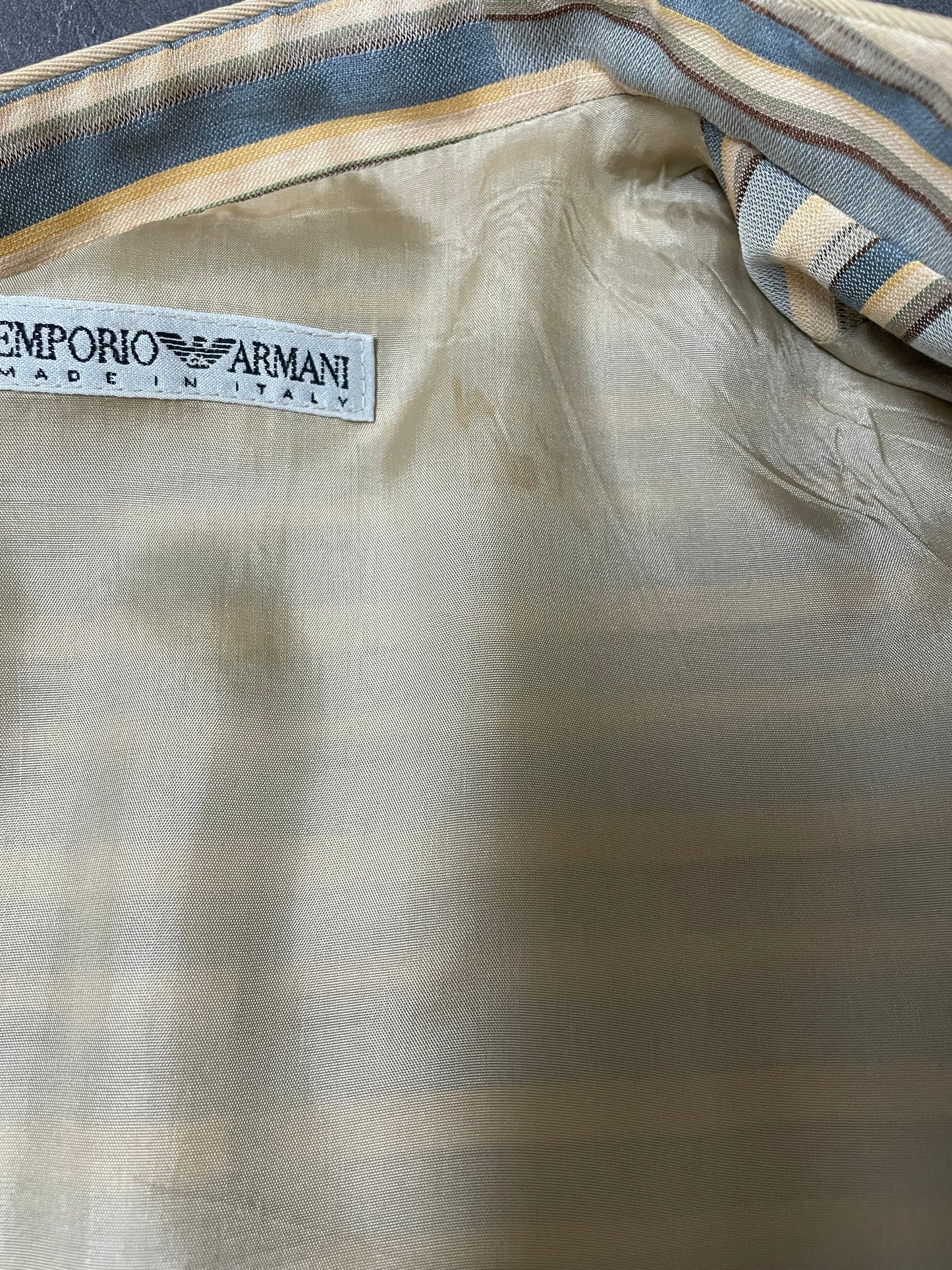 Emporio Armani Spring Summer 1994 linen jacket