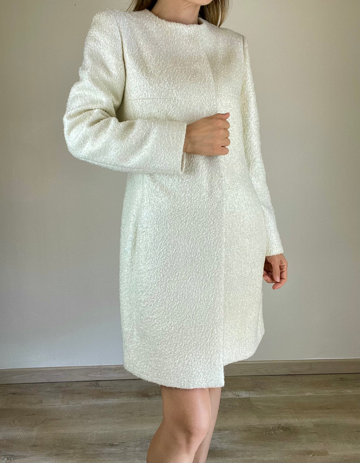 Prada Fall Winter 1998 ivory overcoat