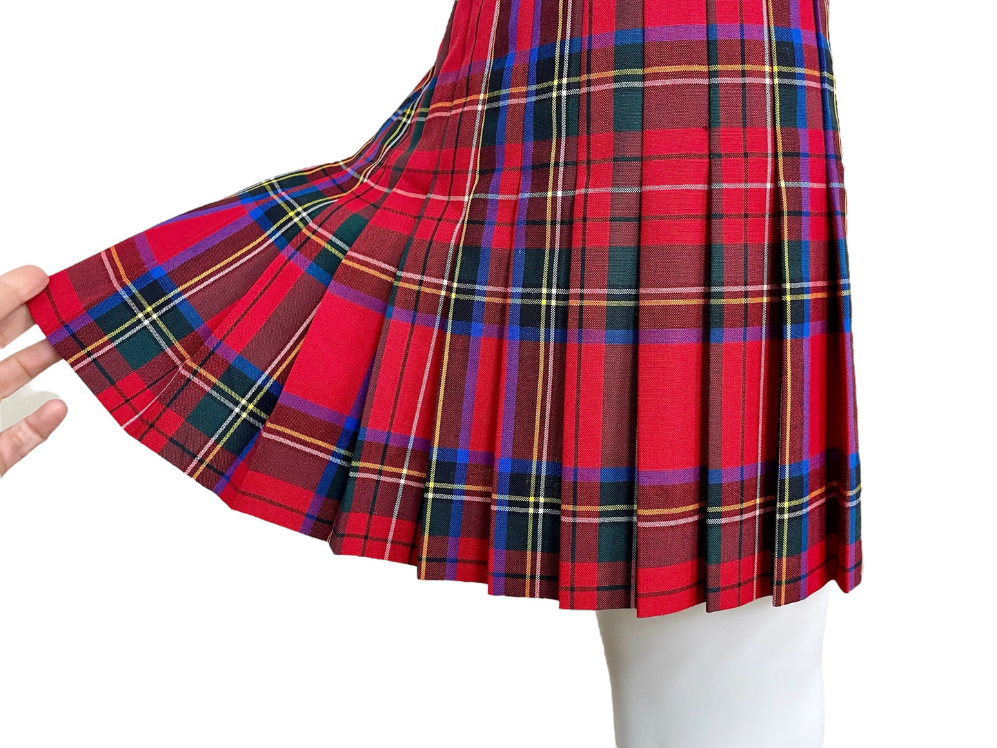 Moschino Cheap and Chic plaid buckled mini skirt