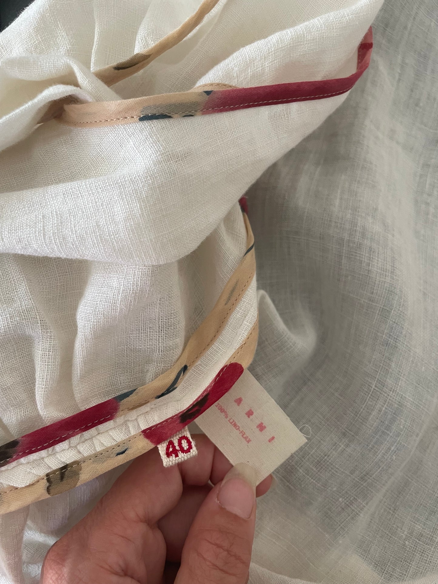 Marni Spring Summer 2003 cream linen jacket