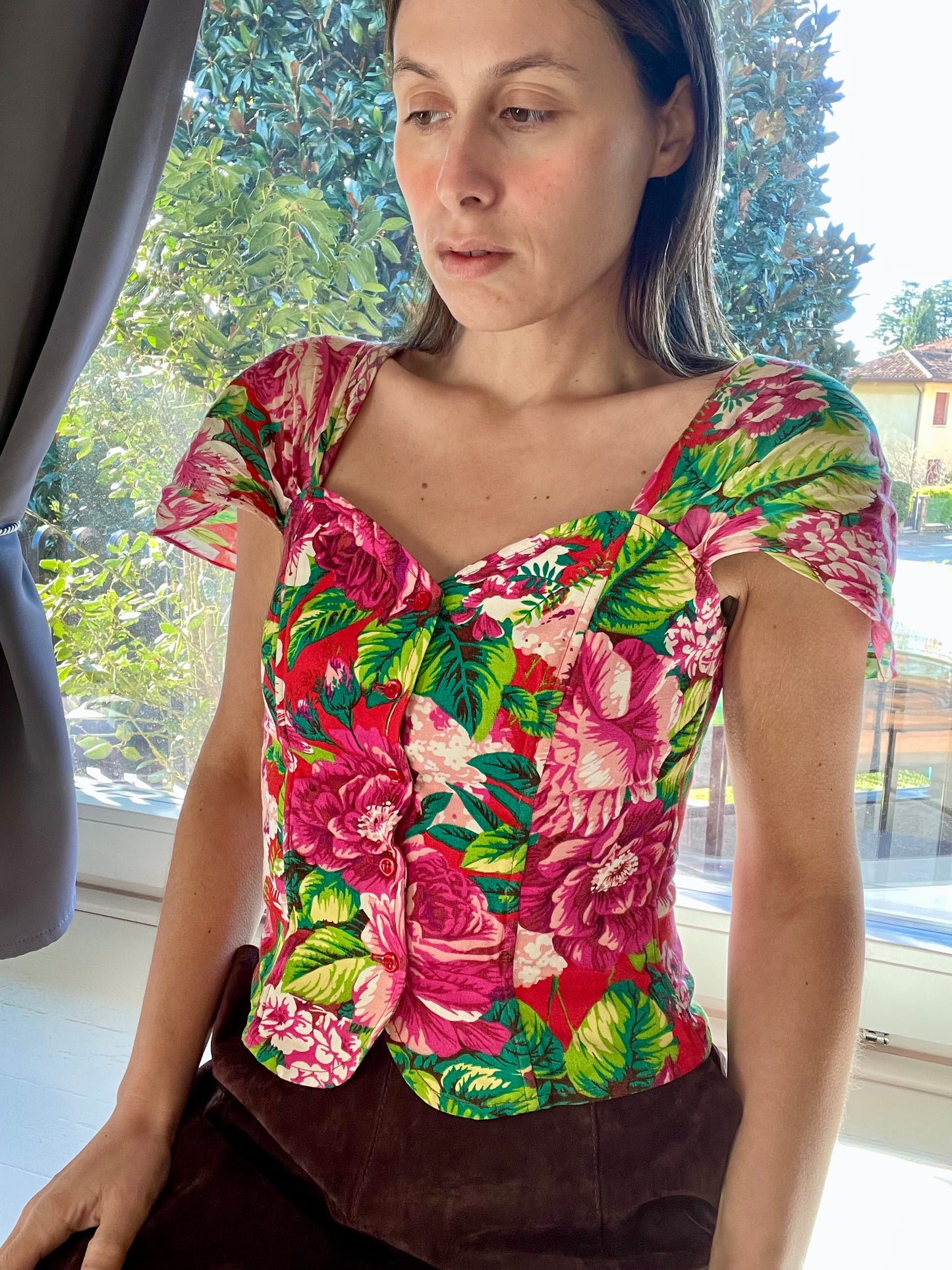 Kenzo floral corset