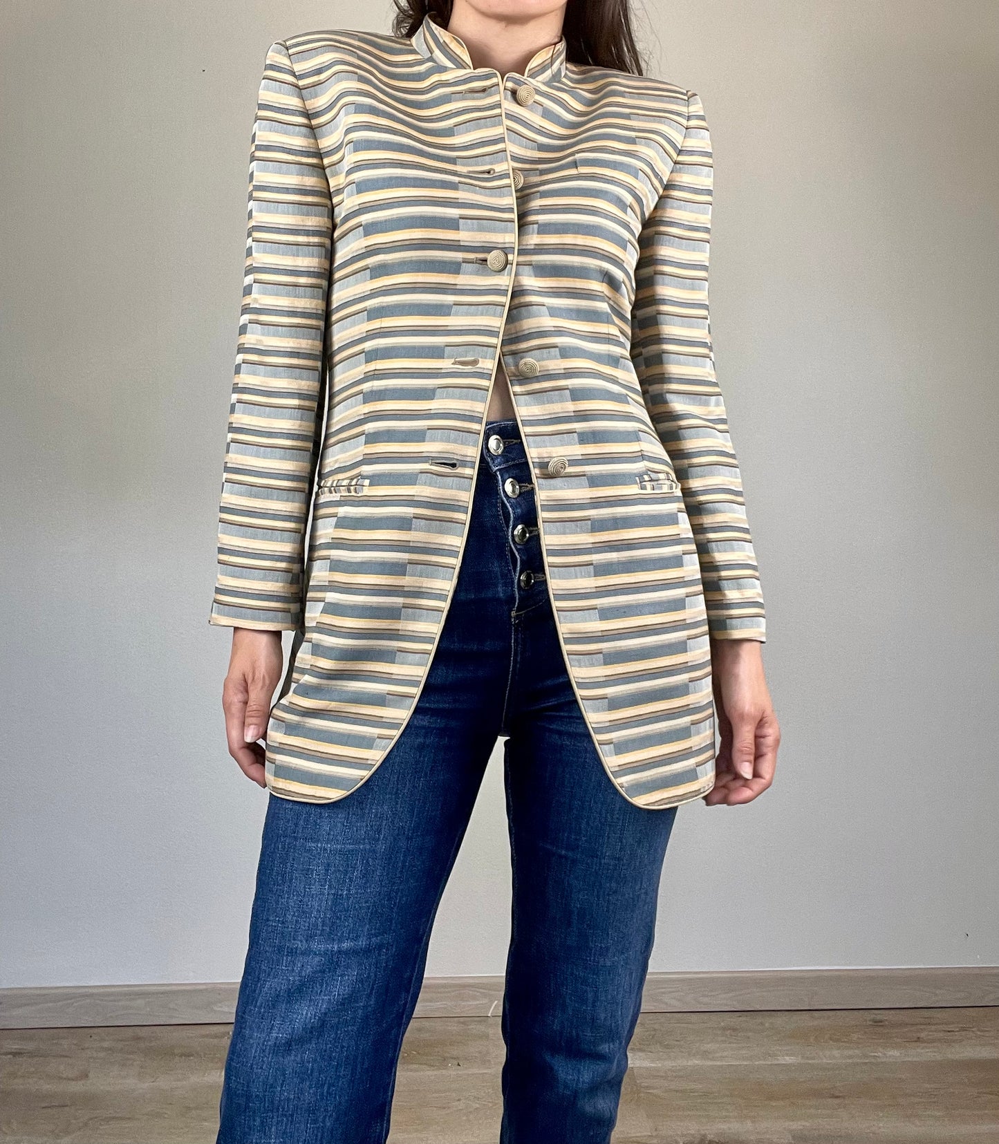 Emporio Armani Spring Summer 1994 linen jacket
