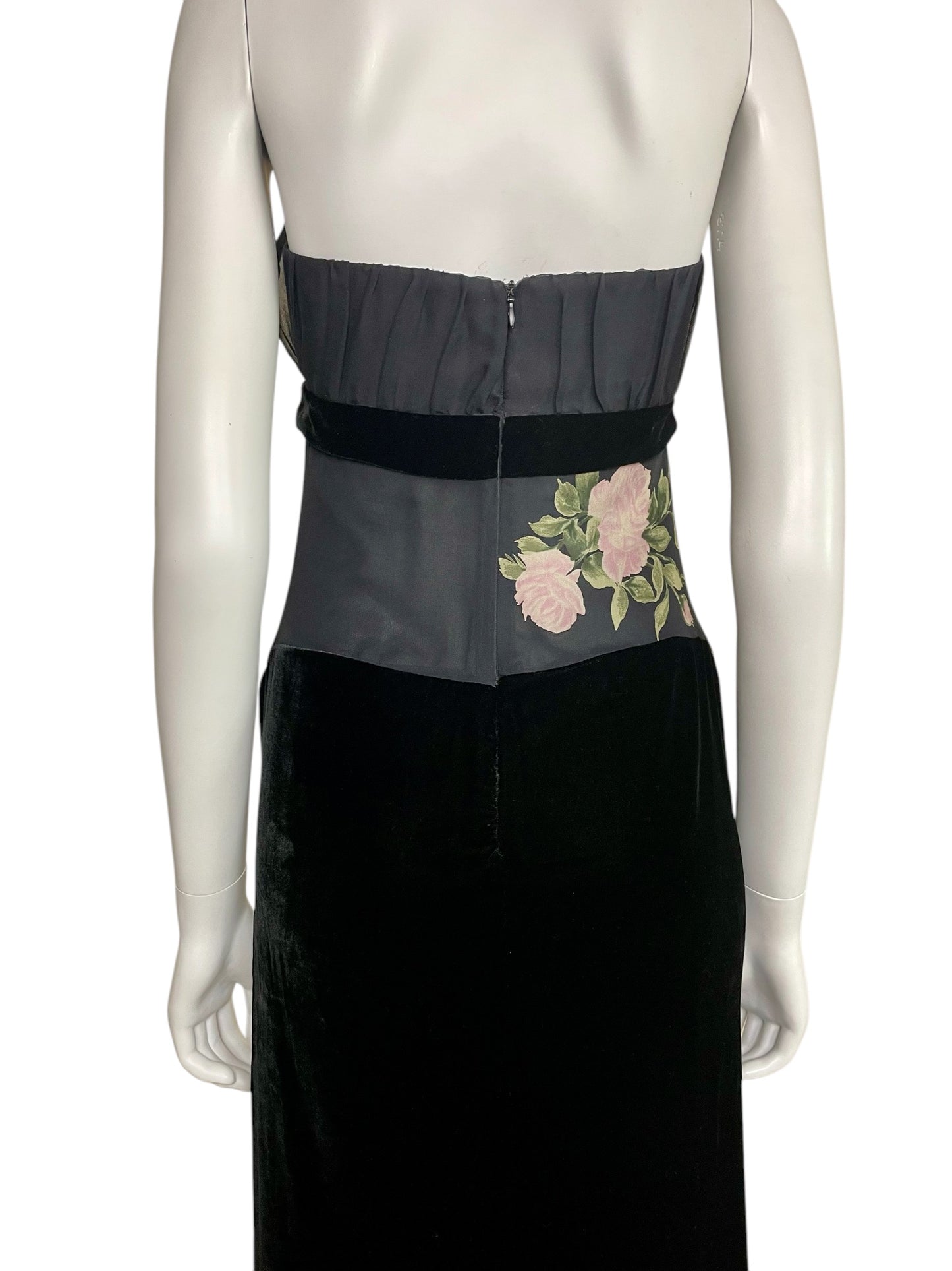 Blumarine Fall Winter 1999 strapless bustier gown