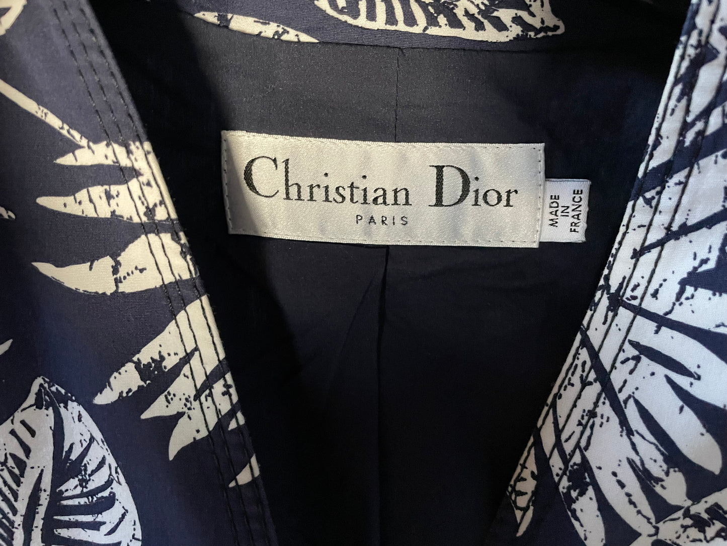 Christian Dior by John Galliano SS 2011 batik printed shirt jacket